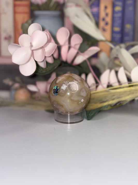 Flower Agate Spheres - From Madagascar