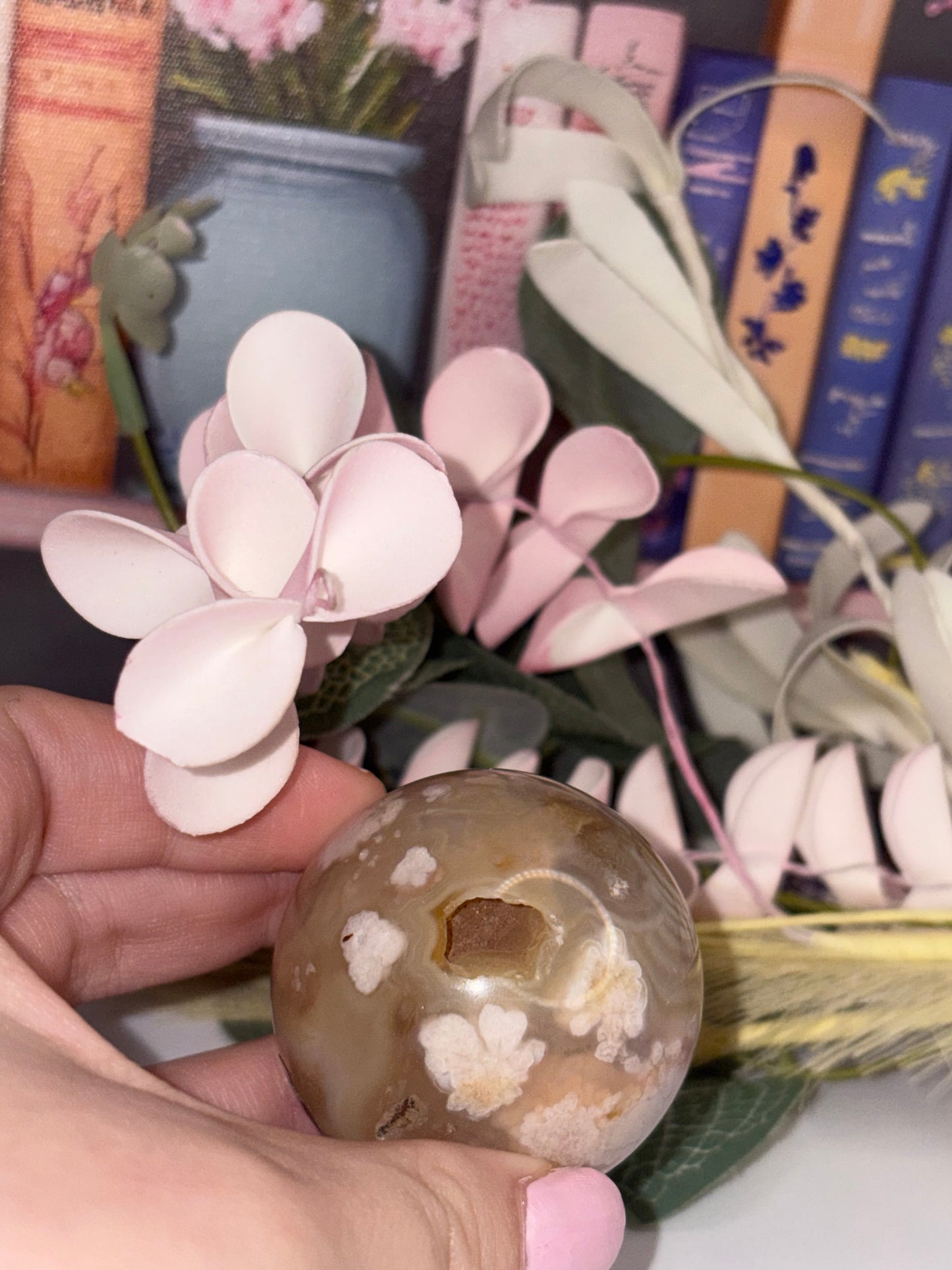 Flower Agate Spheres - From Madagascar