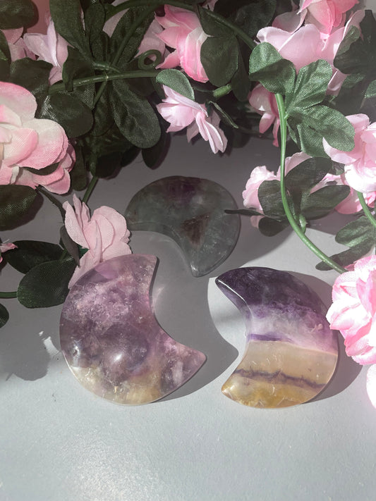 Fluorite Crystal Moon