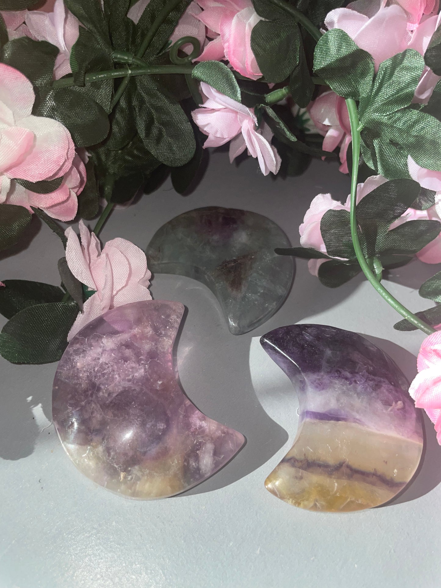 Fluorite Crystal Moon