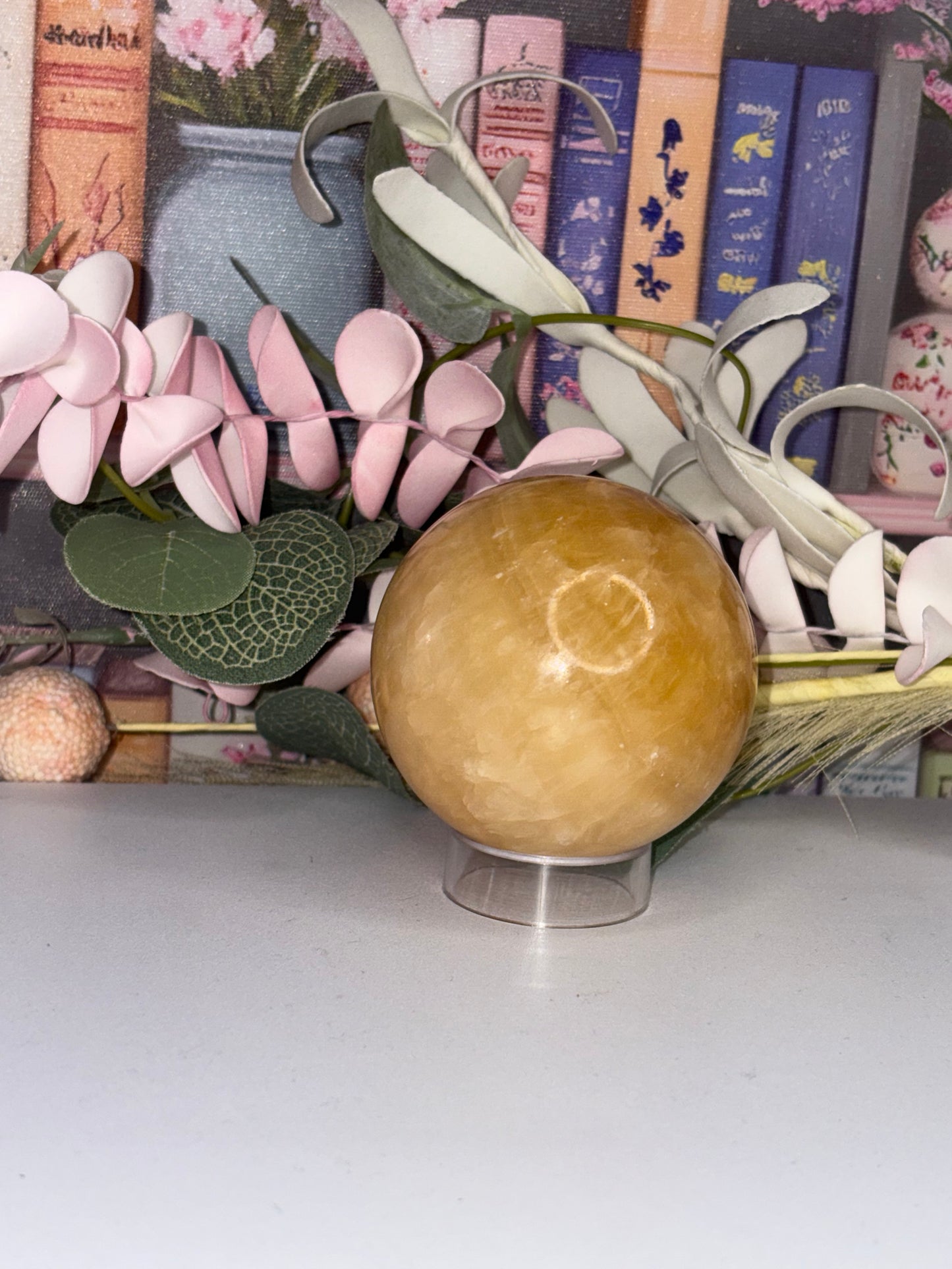 Orange Calcite Sphere