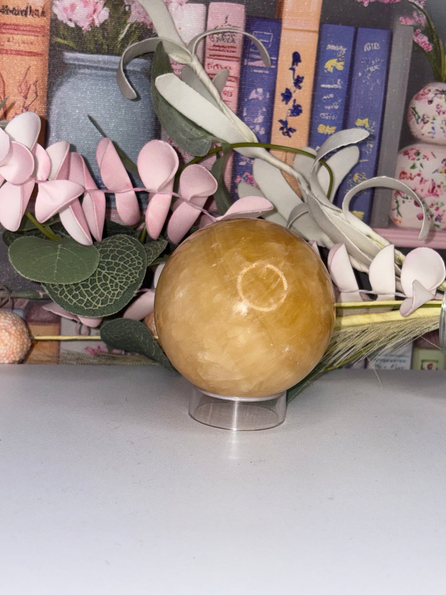 Orange Calcite Sphere