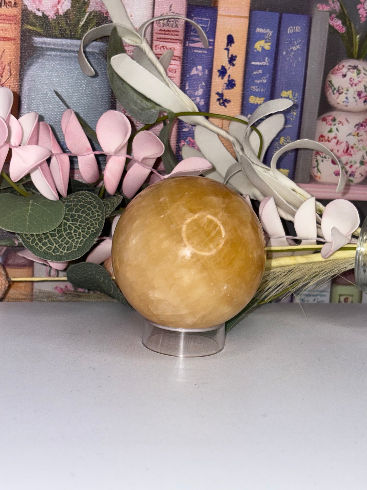 Orange Calcite Sphere