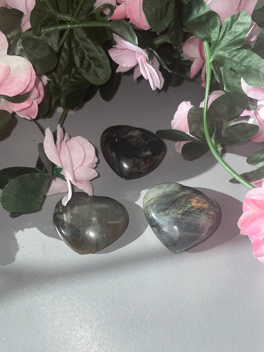 Labradorite Heart
