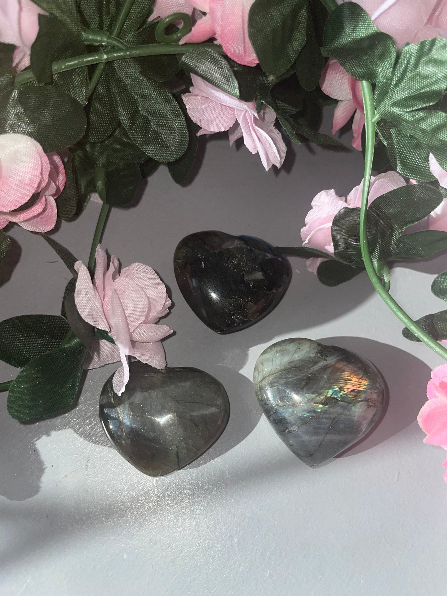 Labradorite Heart