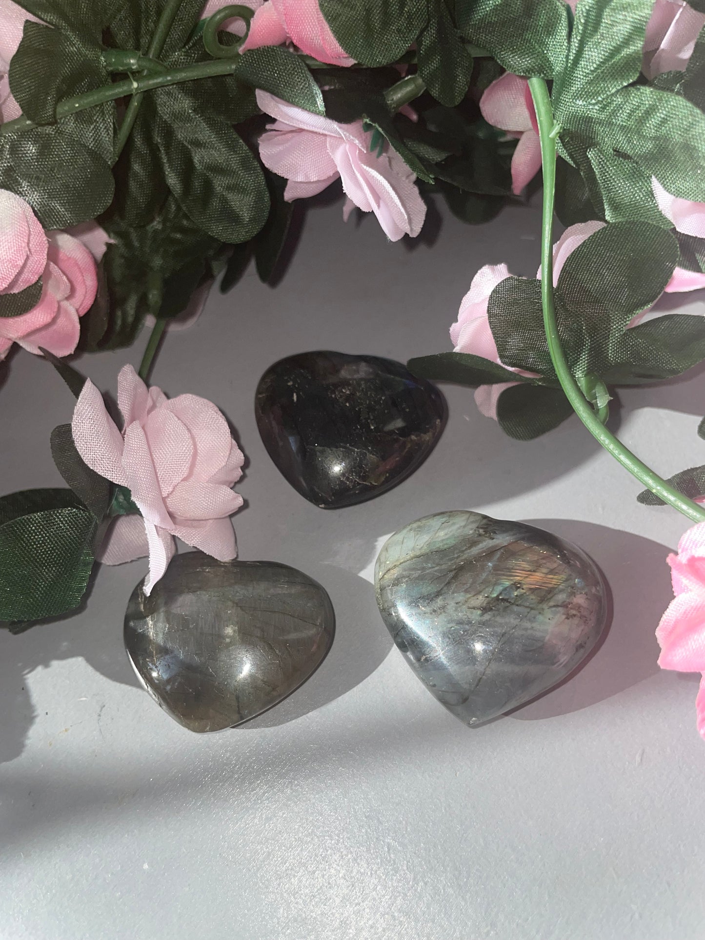 Labradorite Heart