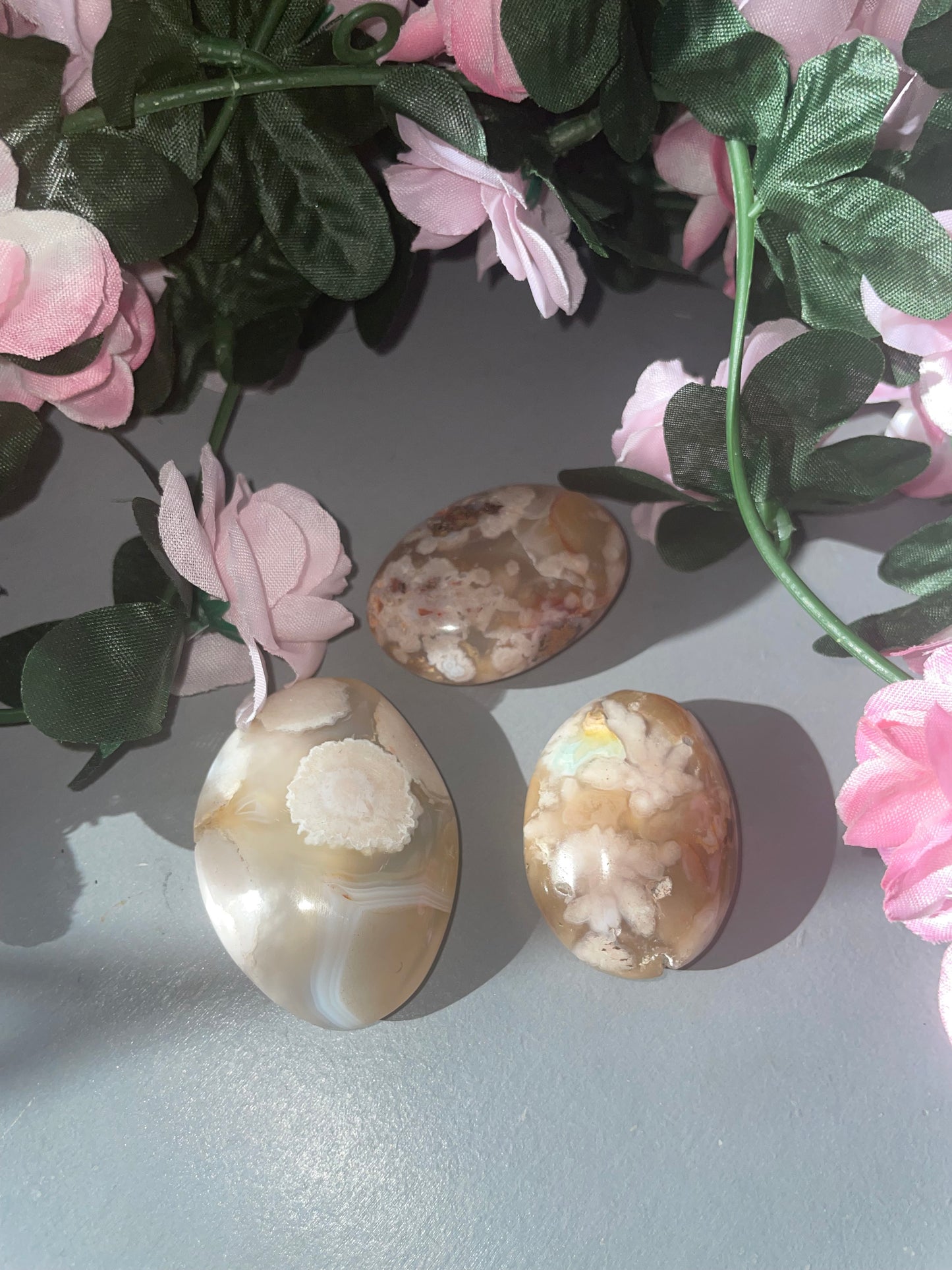 Flower Agate Palm Stone From Madagascar