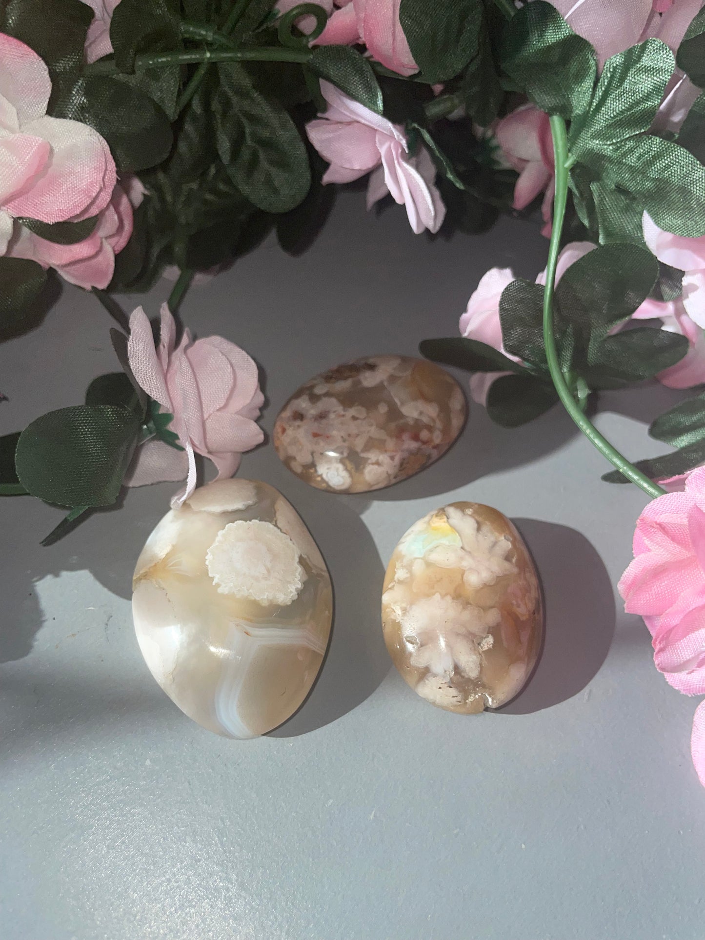 Flower Agate Palm Stone From Madagascar