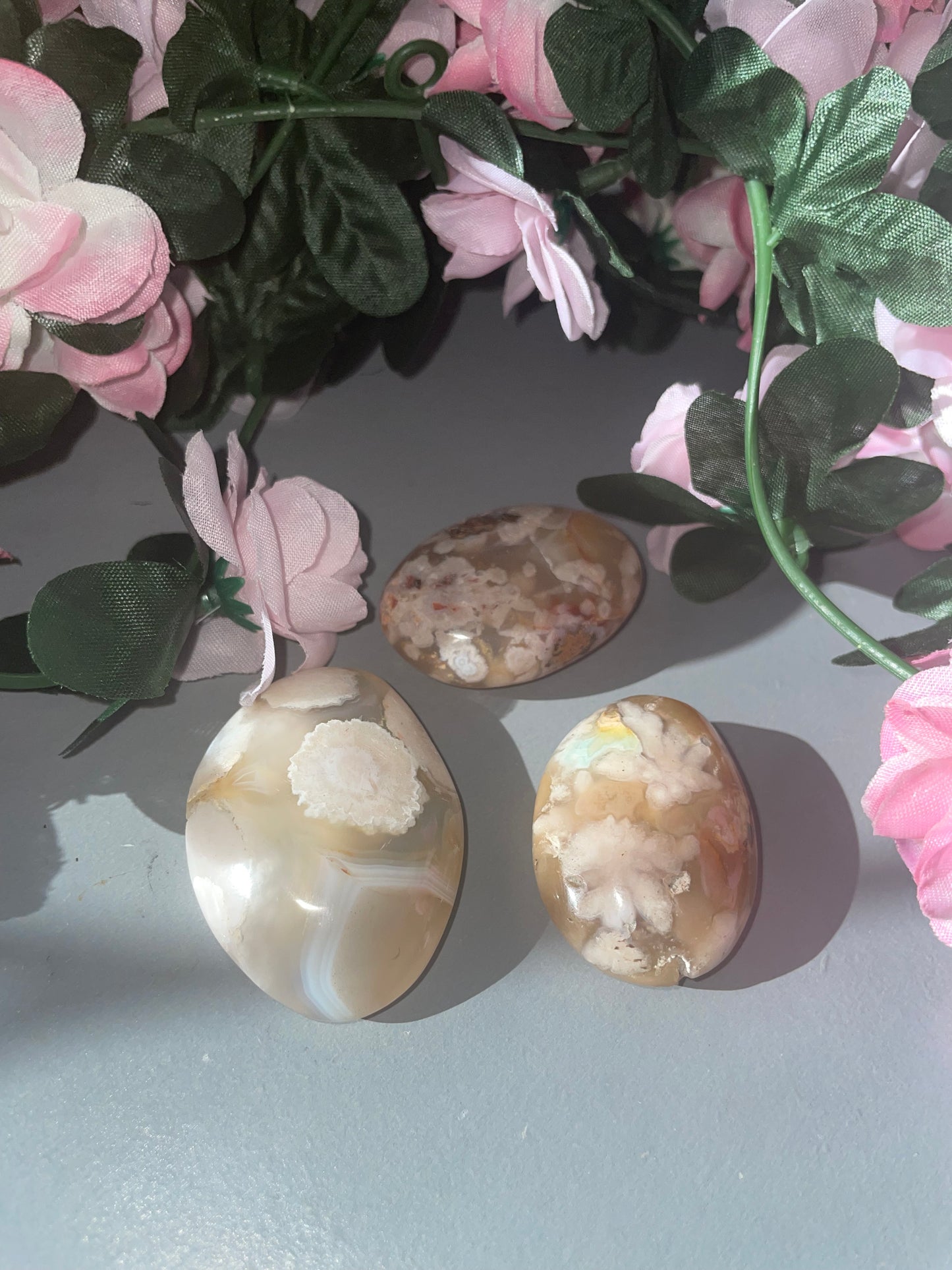Flower Agate Palm Stone From Madagascar