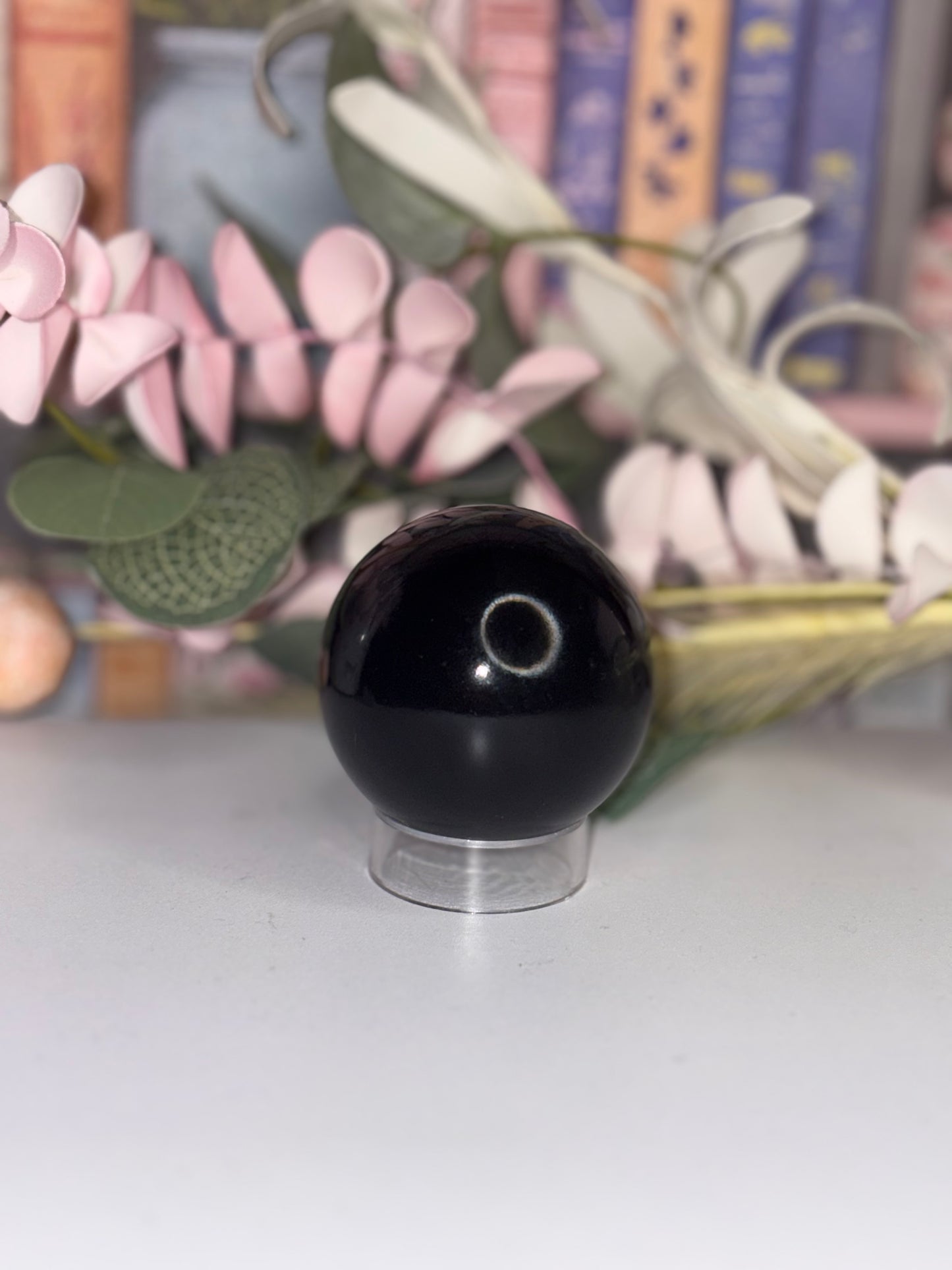 Obsidian Crystal Sphere