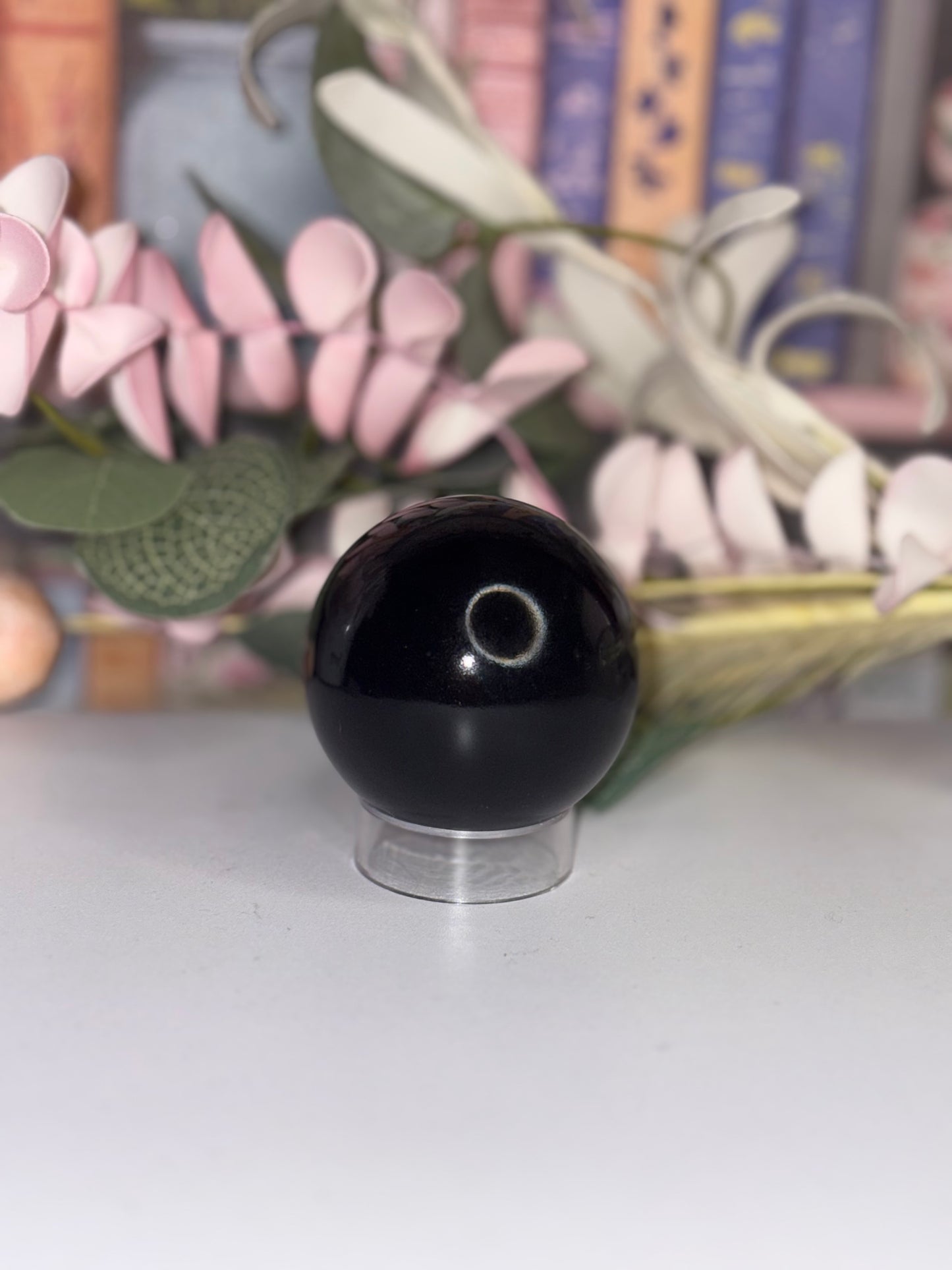 Obsidian Crystal Sphere