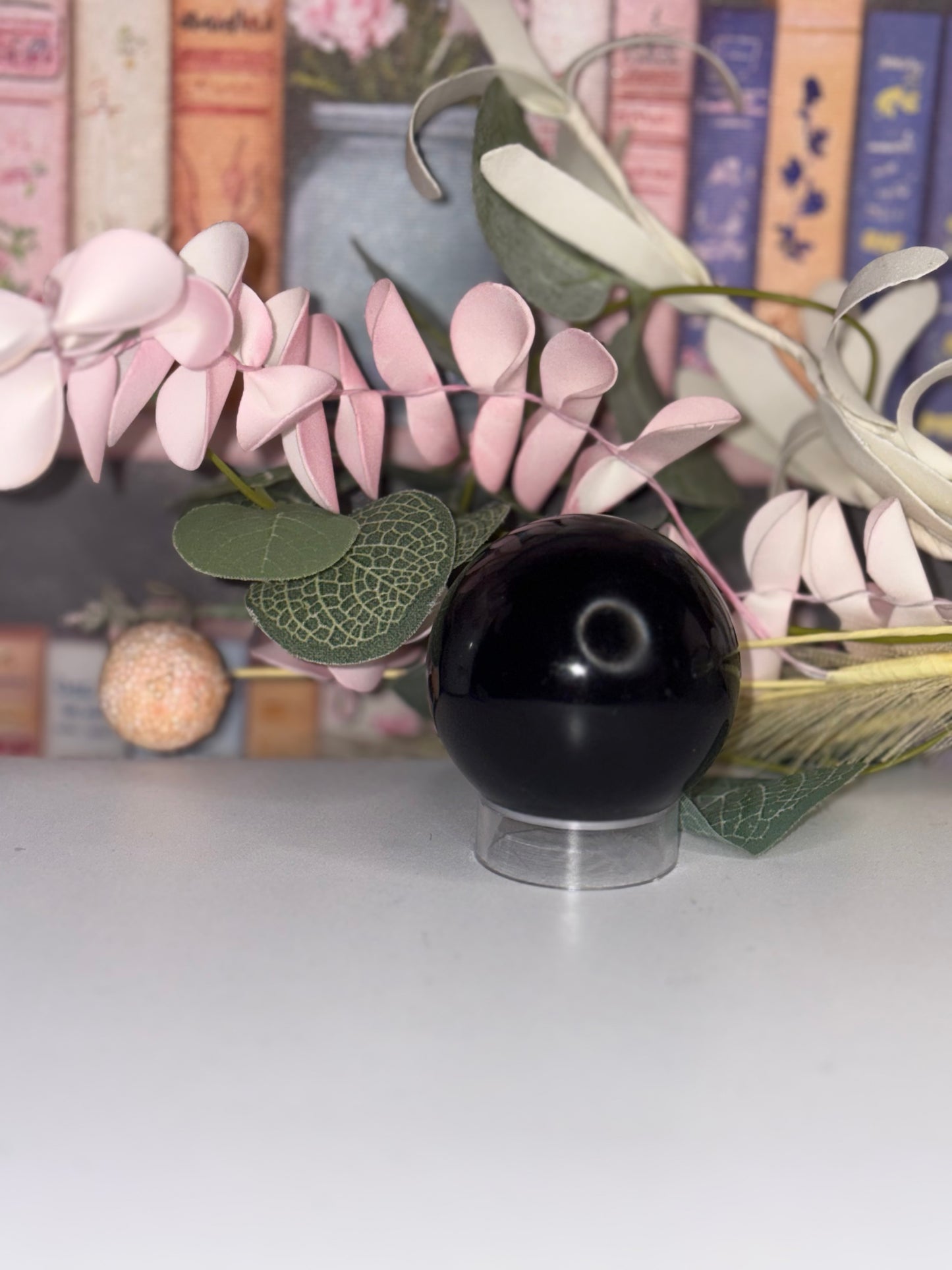 Obsidian Crystal Sphere