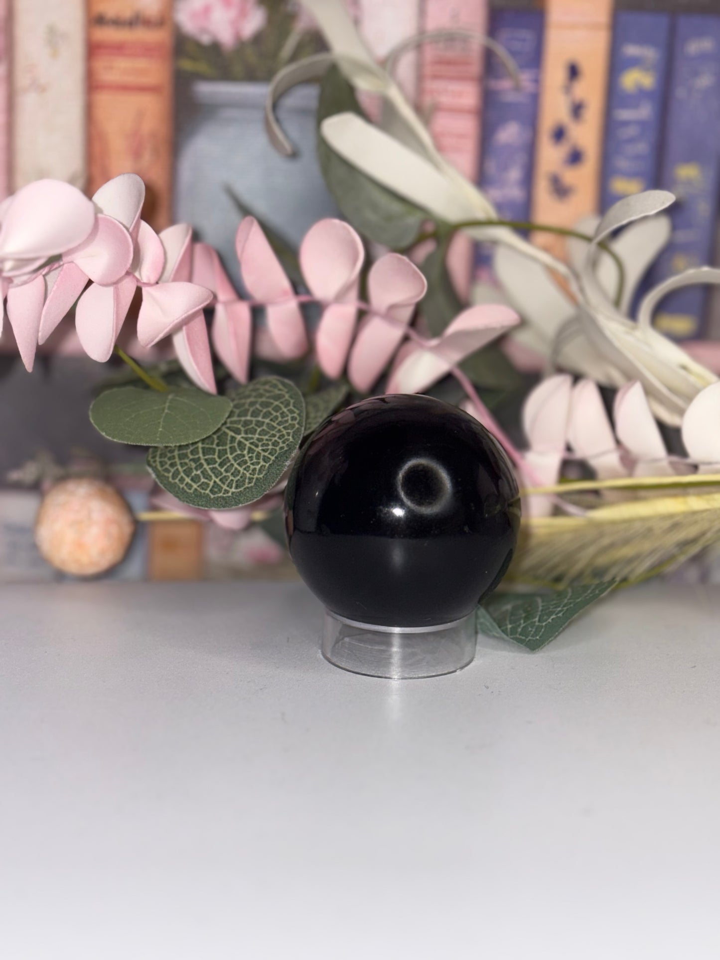 Obsidian Crystal Sphere