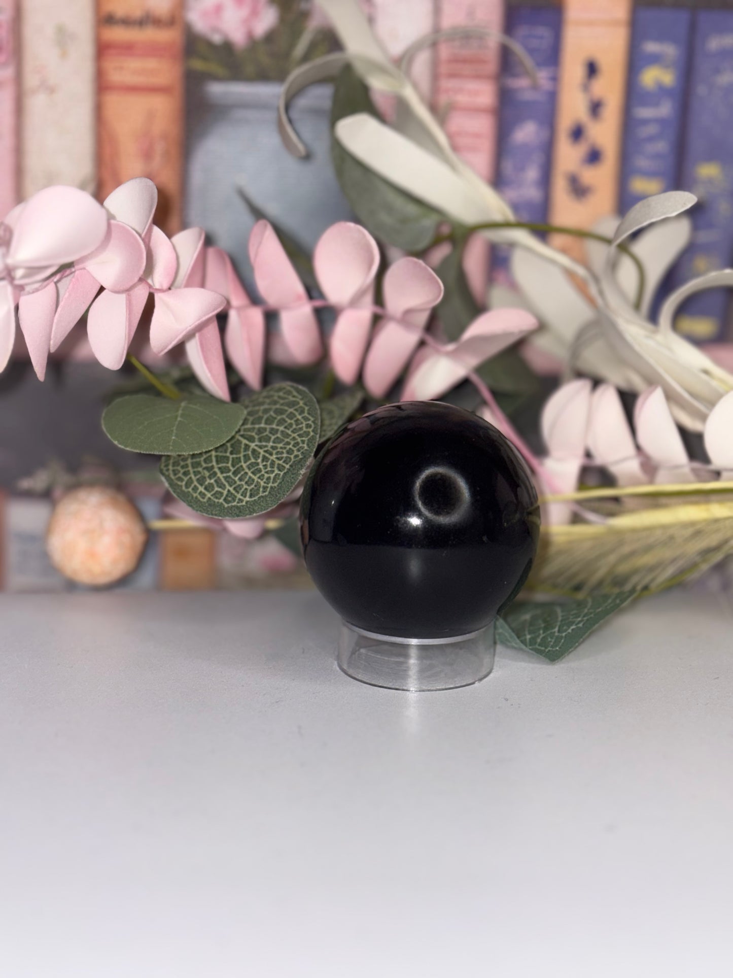 Obsidian Crystal Sphere