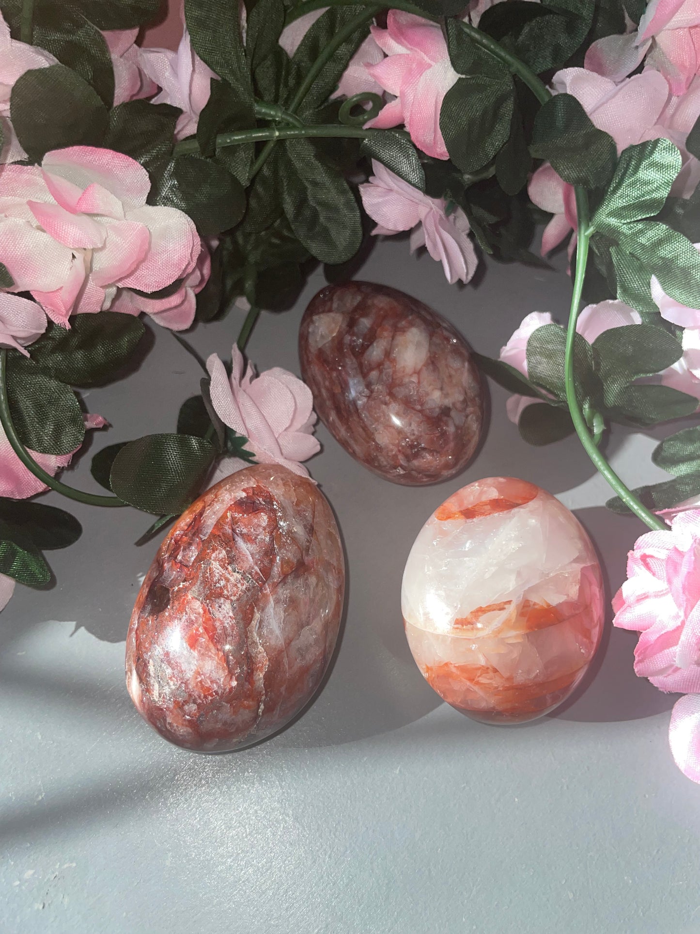 Fire Quartz Palm Stone