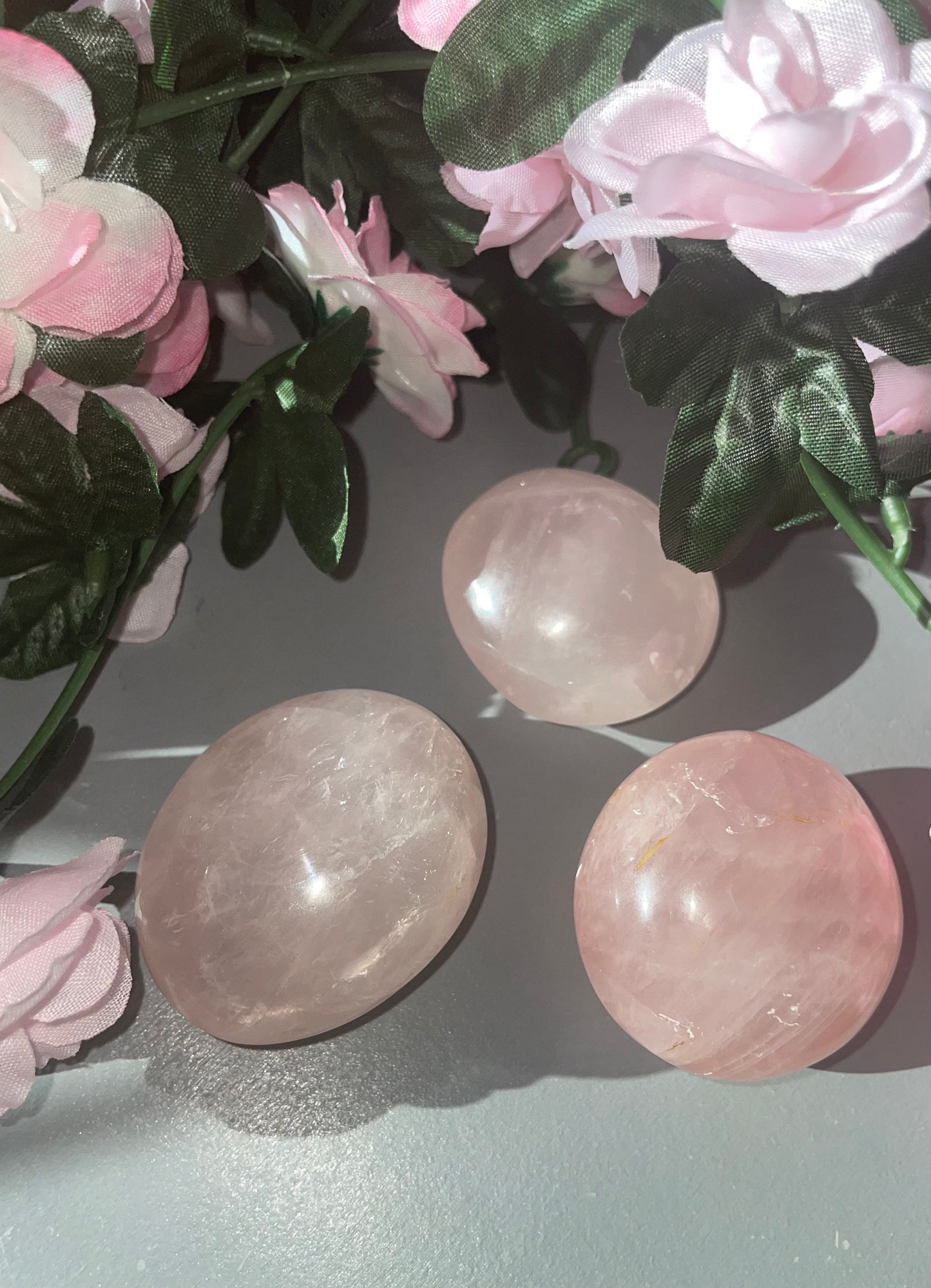 Rose Quartz Palm Stone