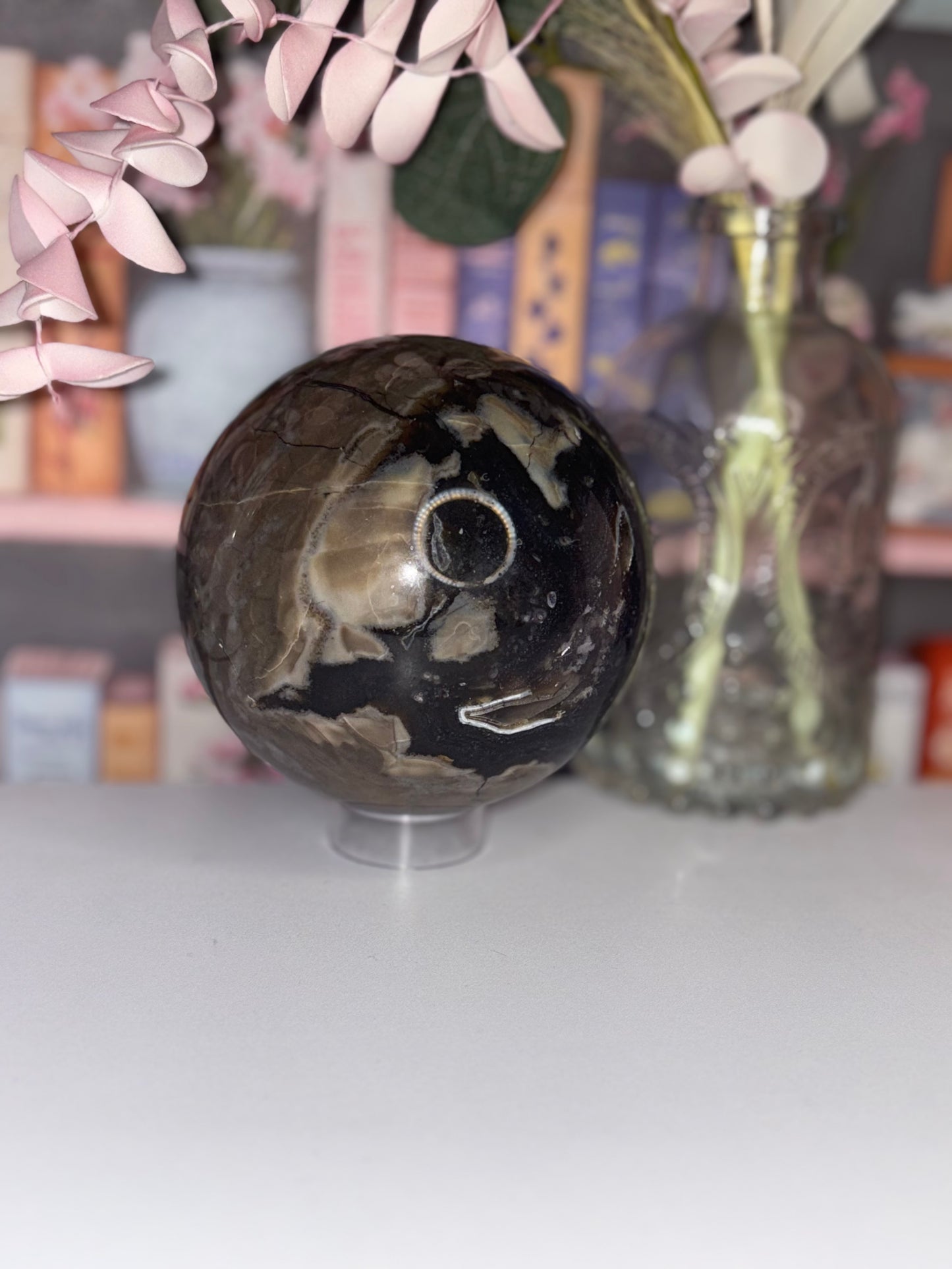 AAA Grade Lava Agate Sphere from Brazil