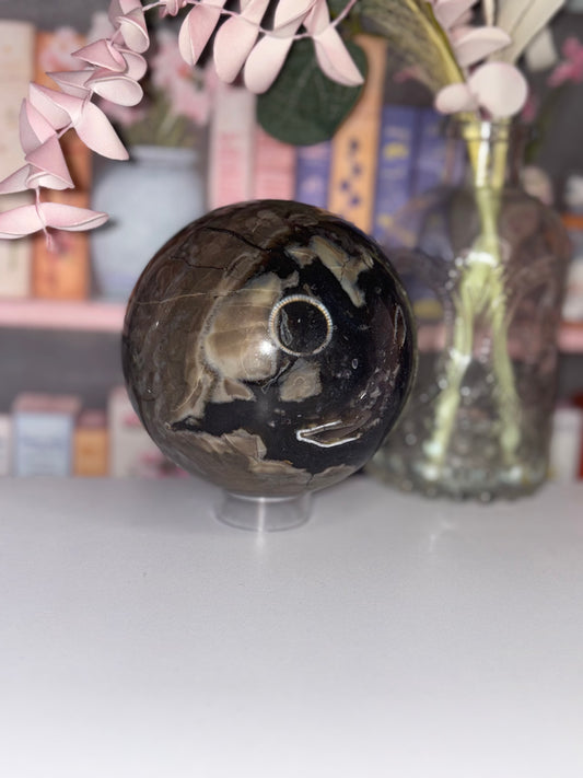 AAA Grade Lava Agate Sphere from Brazil