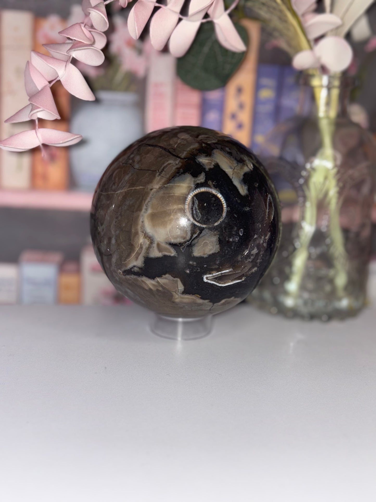 AAA Grade Lava Agate Sphere from Brazil