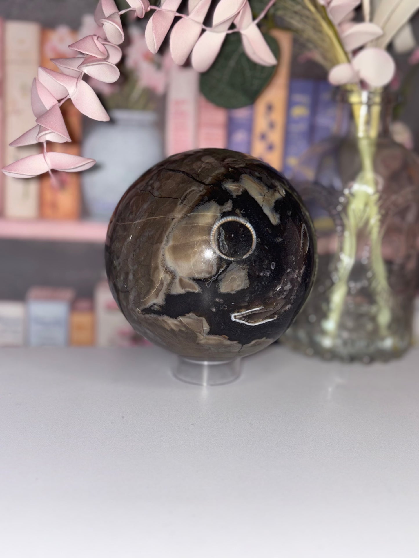 AAA Grade Lava Agate Sphere from Brazil