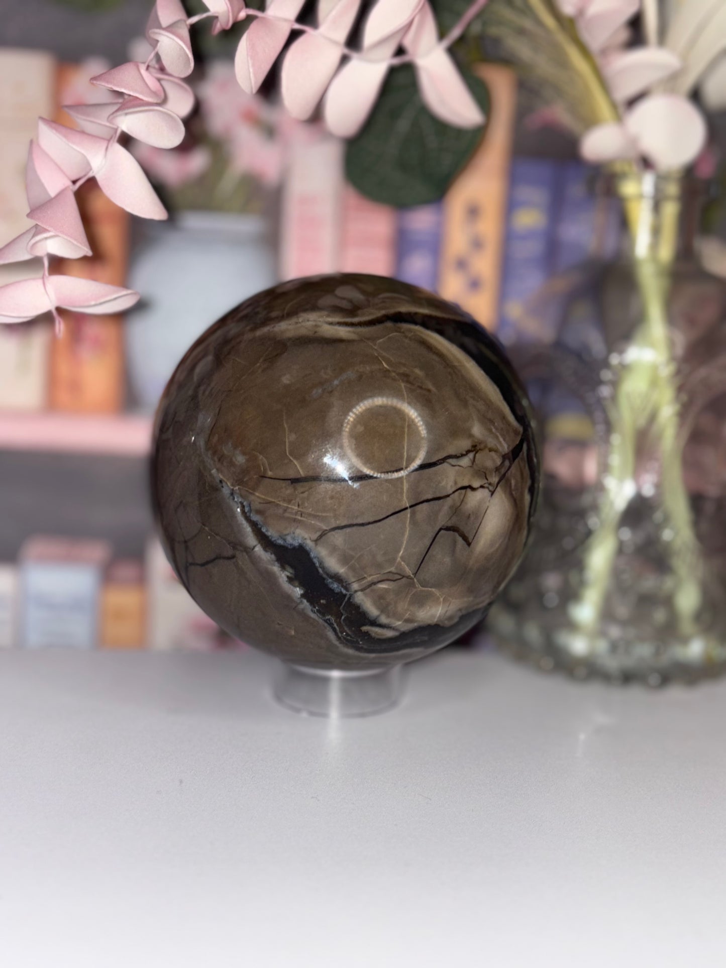 AAA Grade Lava Agate Sphere from Brazil