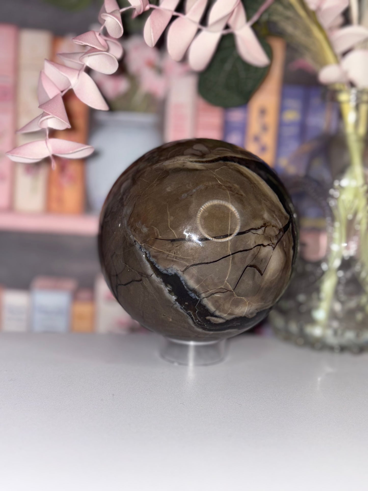AAA Grade Lava Agate Sphere from Brazil