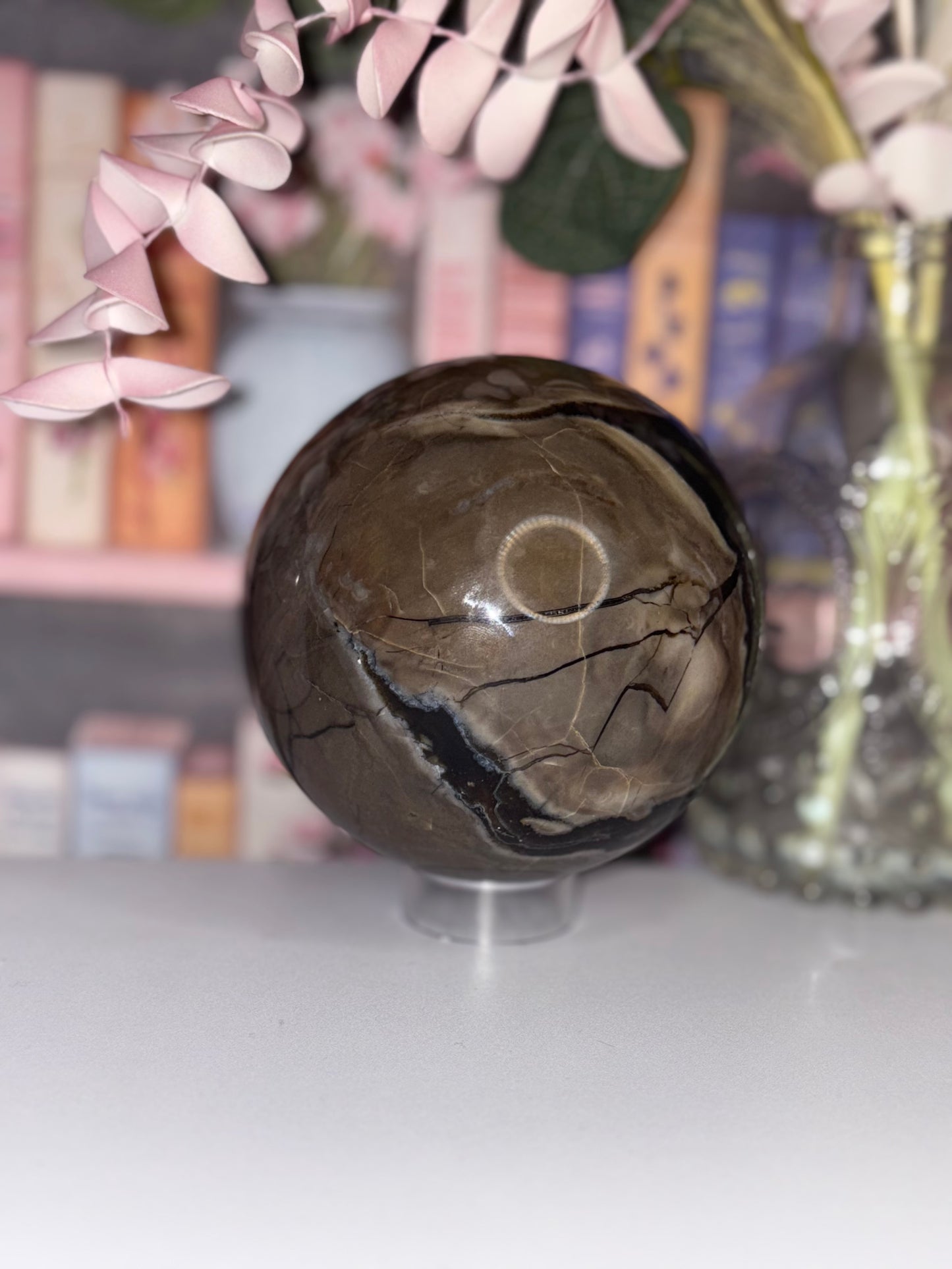 AAA Grade Lava Agate Sphere from Brazil