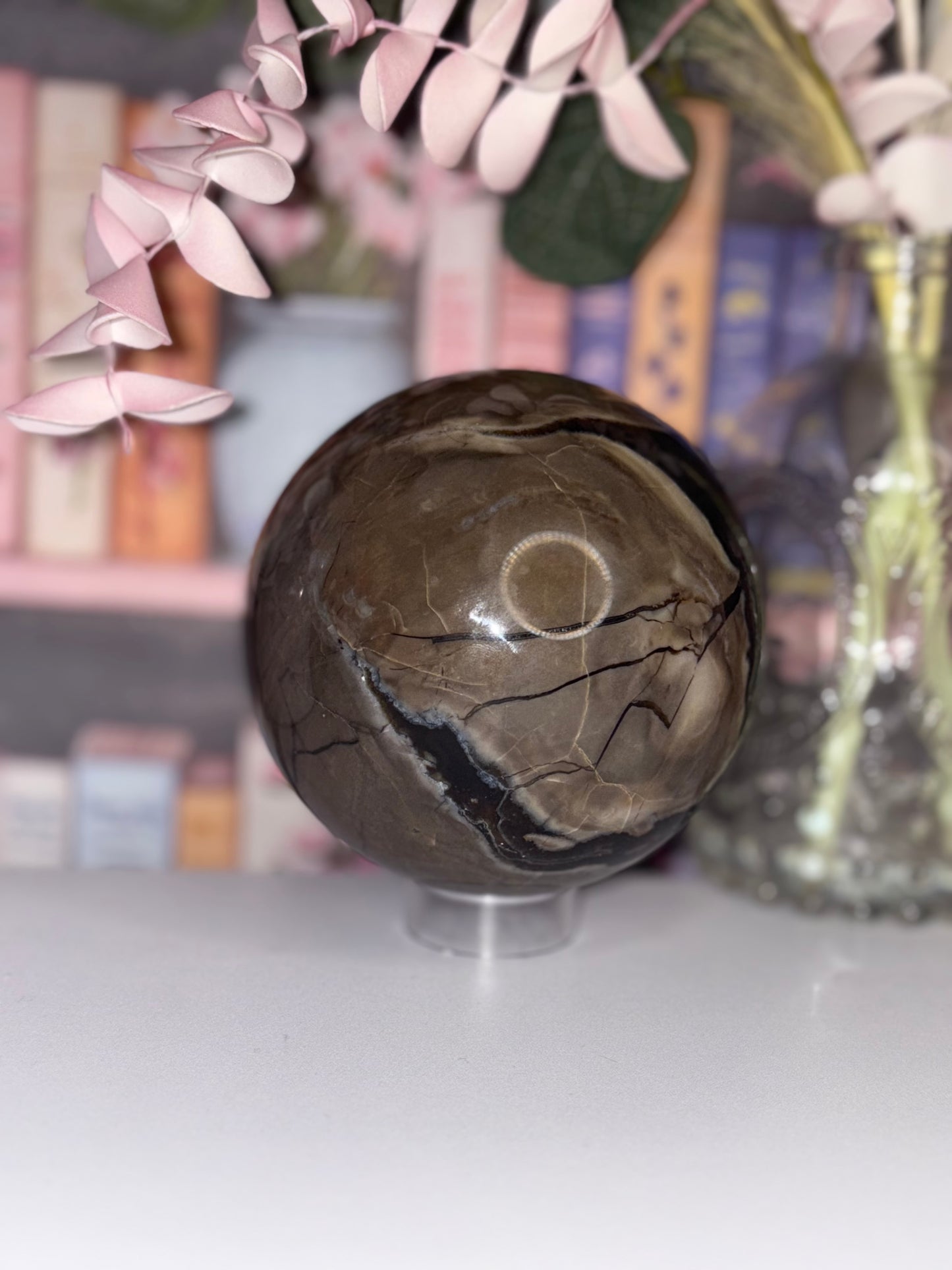 AAA Grade Lava Agate Sphere from Brazil