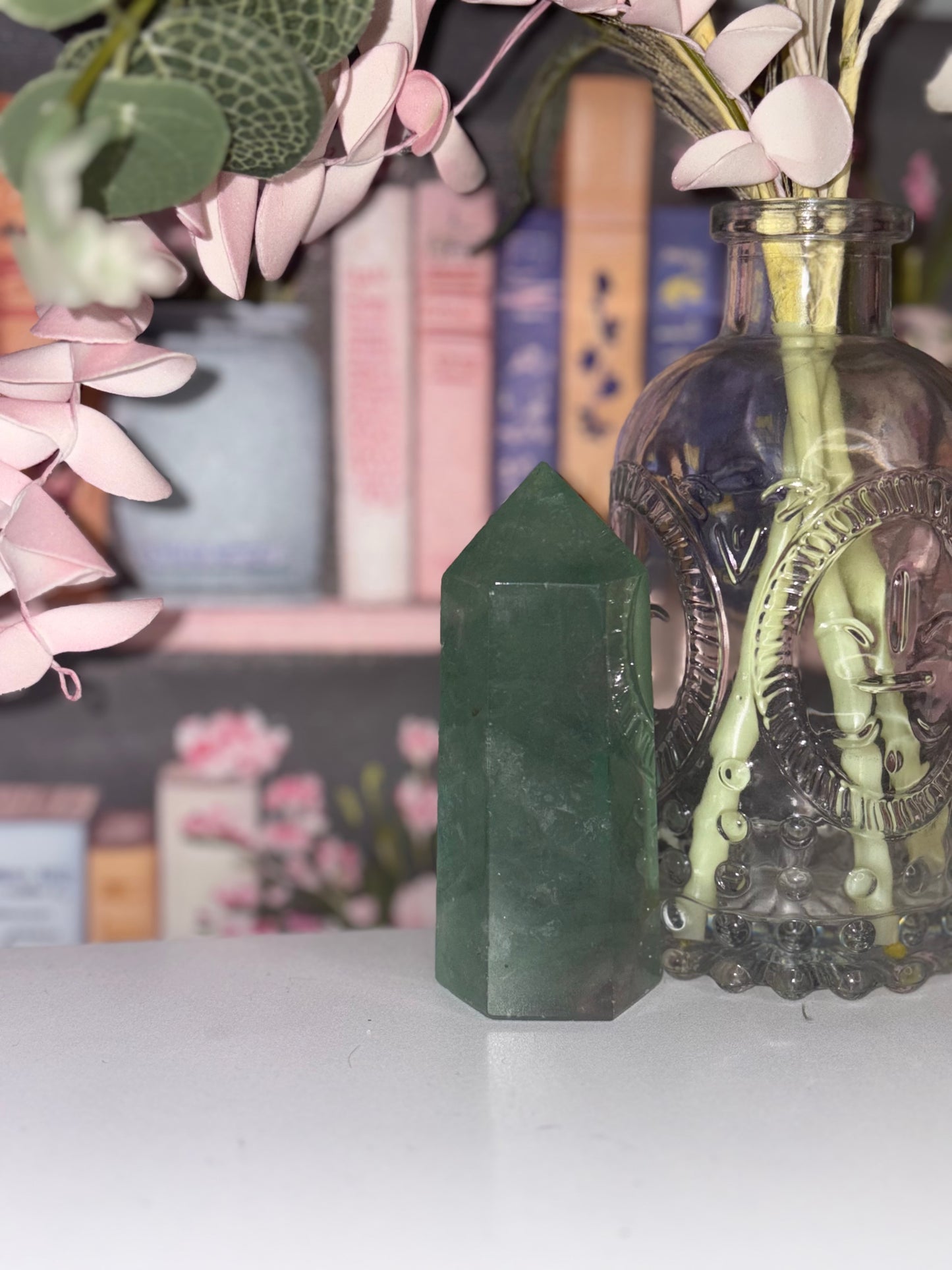 Chunky Green Fluorite Tower