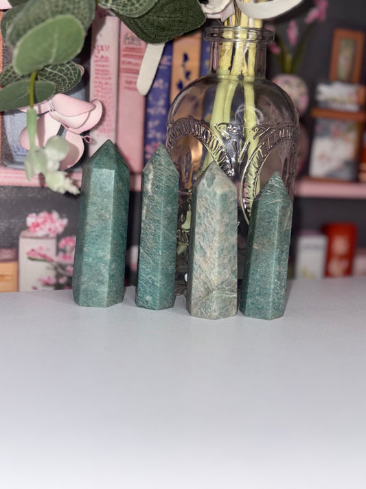 Amazonite Crystal Tower "Stone of Hope"