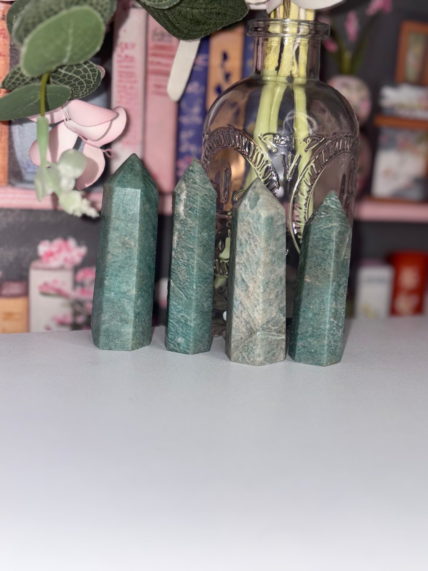 Amazonite Crystal Tower "Stone of Hope"