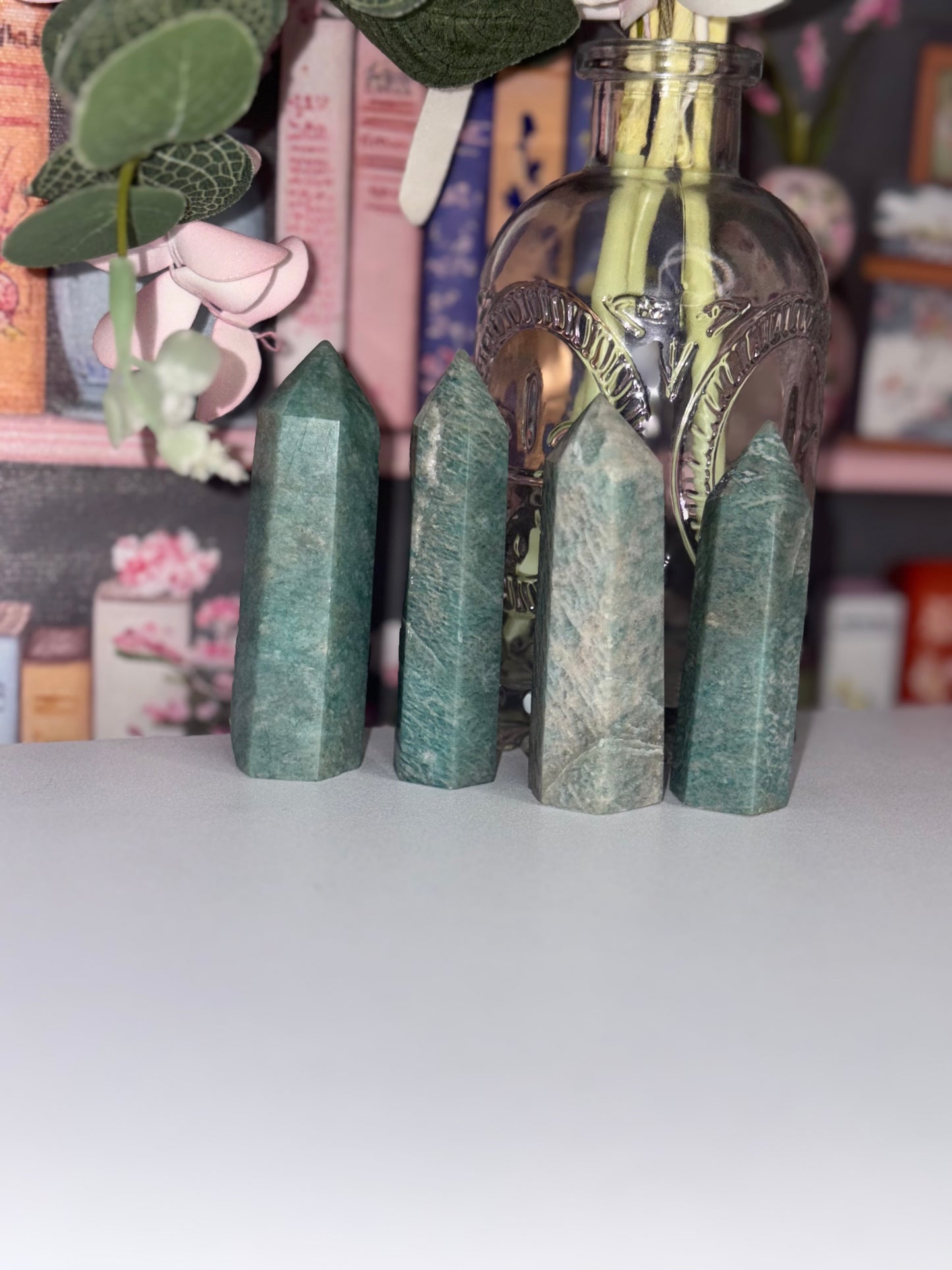 Amazonite Crystal Tower "Stone of Hope"