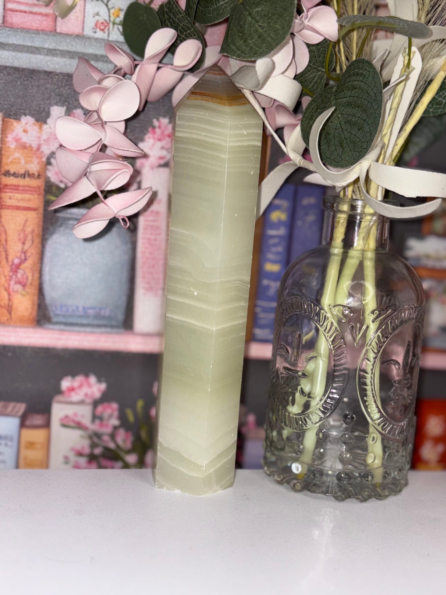 Green Onyx Large Tower From Brazil