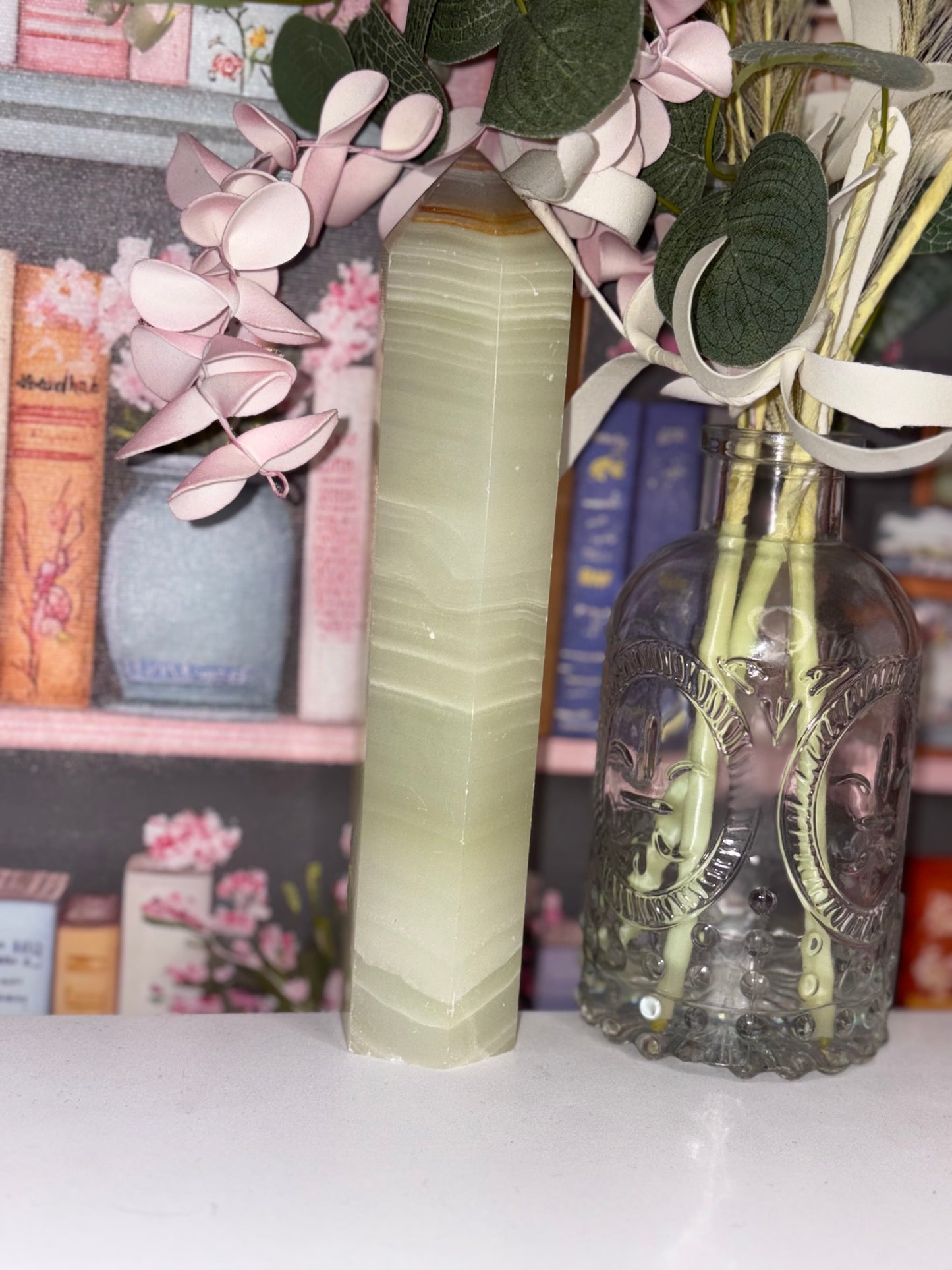 Green Onyx Large Tower From Brazil