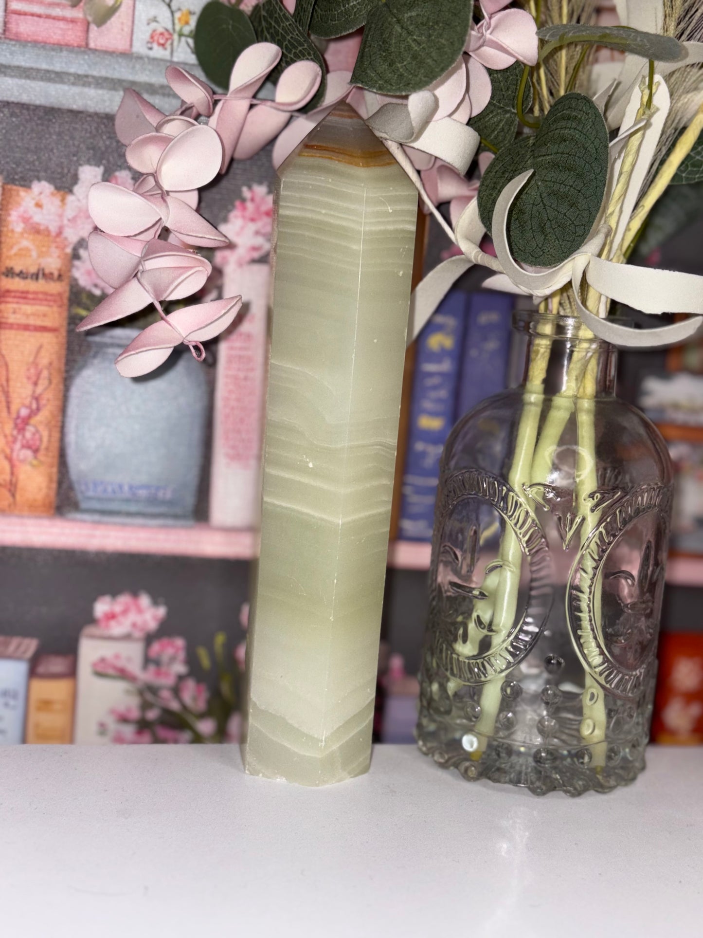 Green Onyx Large Tower From Brazil
