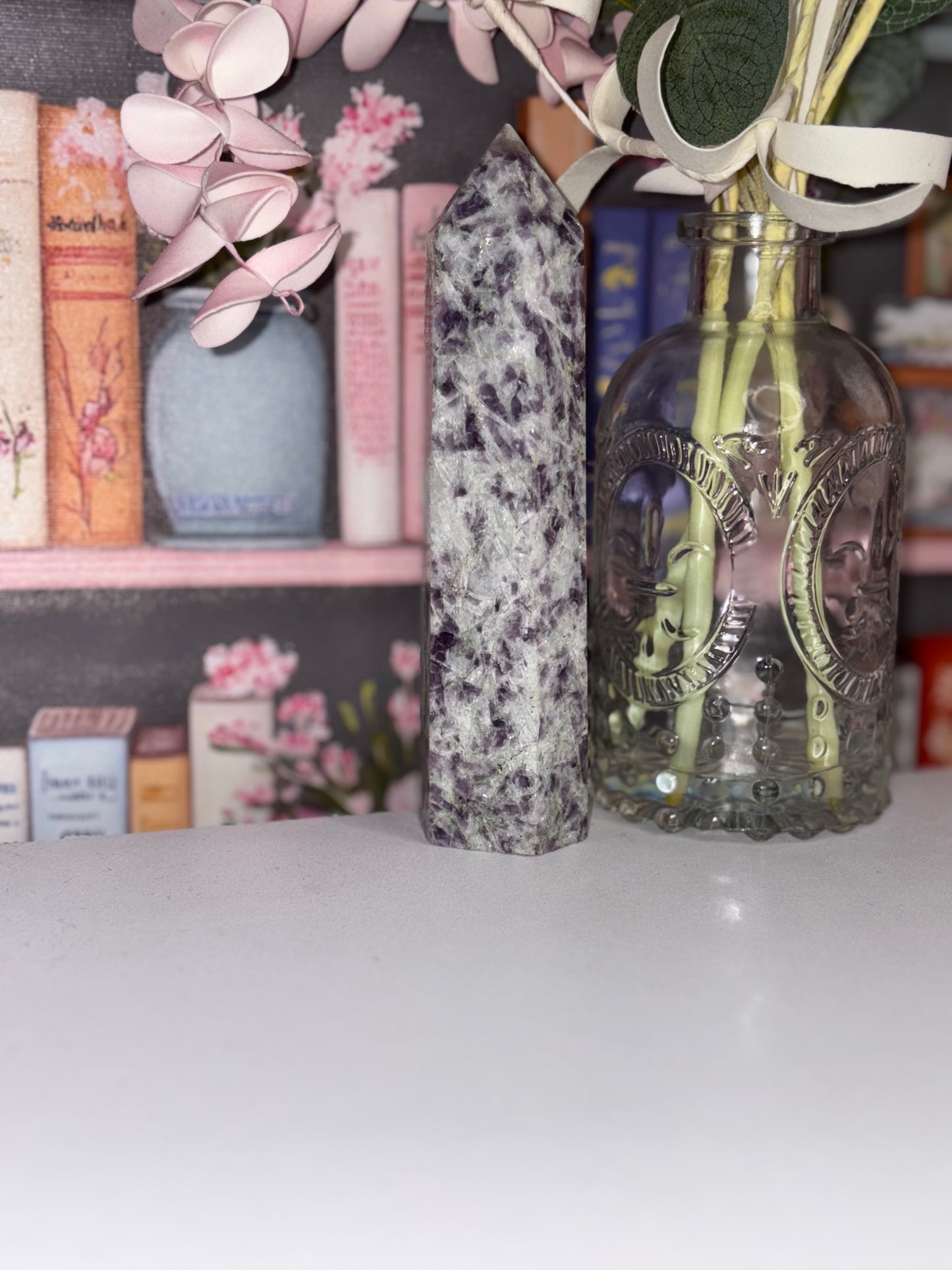 Lepidolite Statement Tower From Brazil