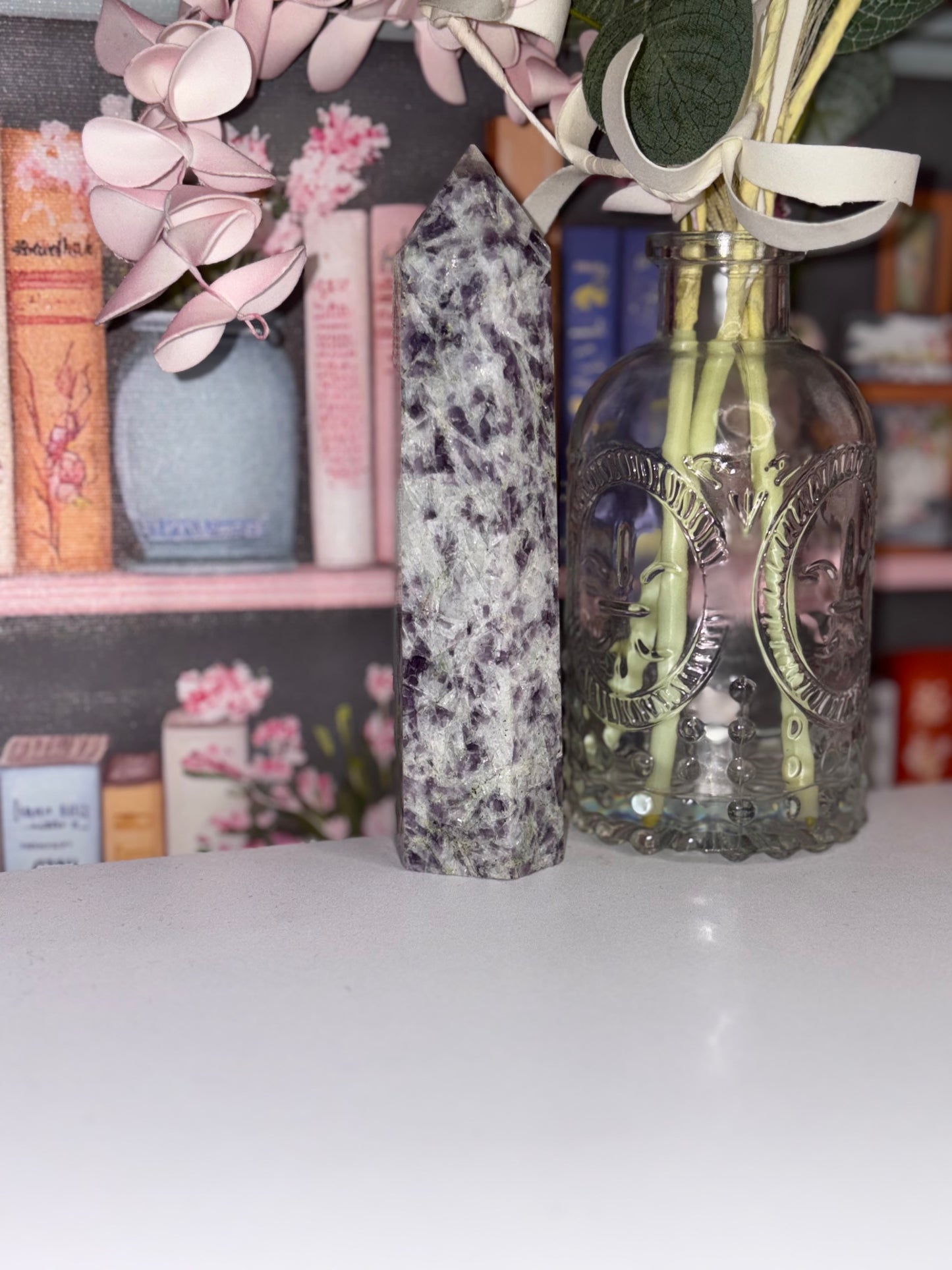 Lepidolite Statement Tower From Brazil