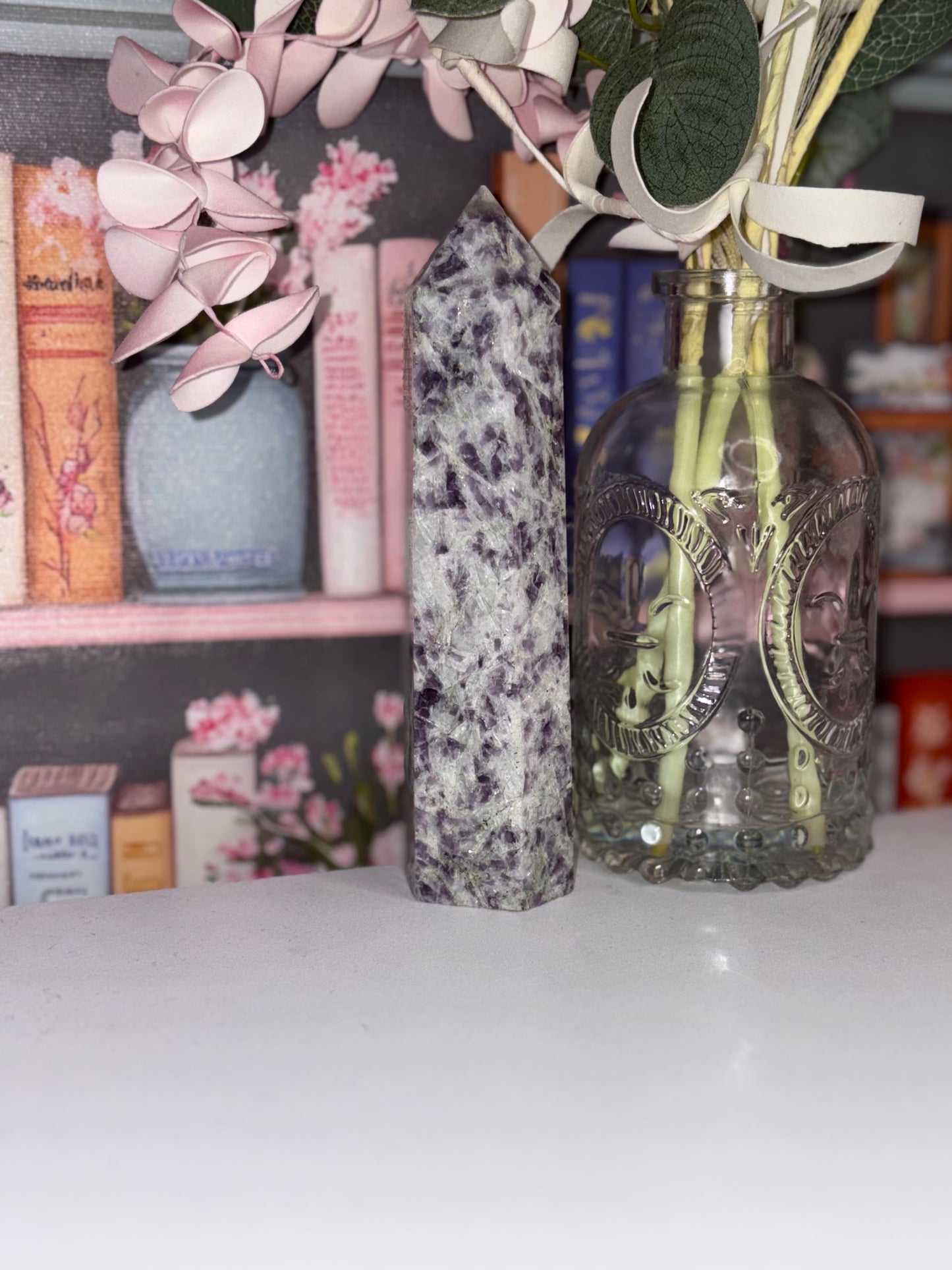 Lepidolite Statement Tower From Brazil