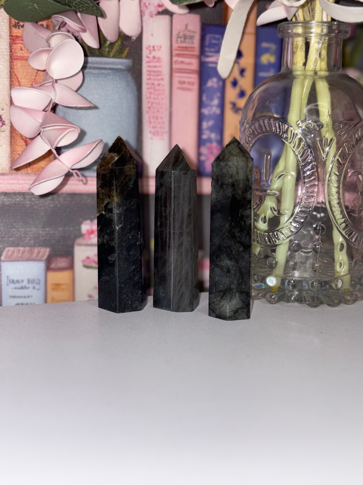 Labradorite Tower from Madagascar with Stunning Multi Colour Flash
