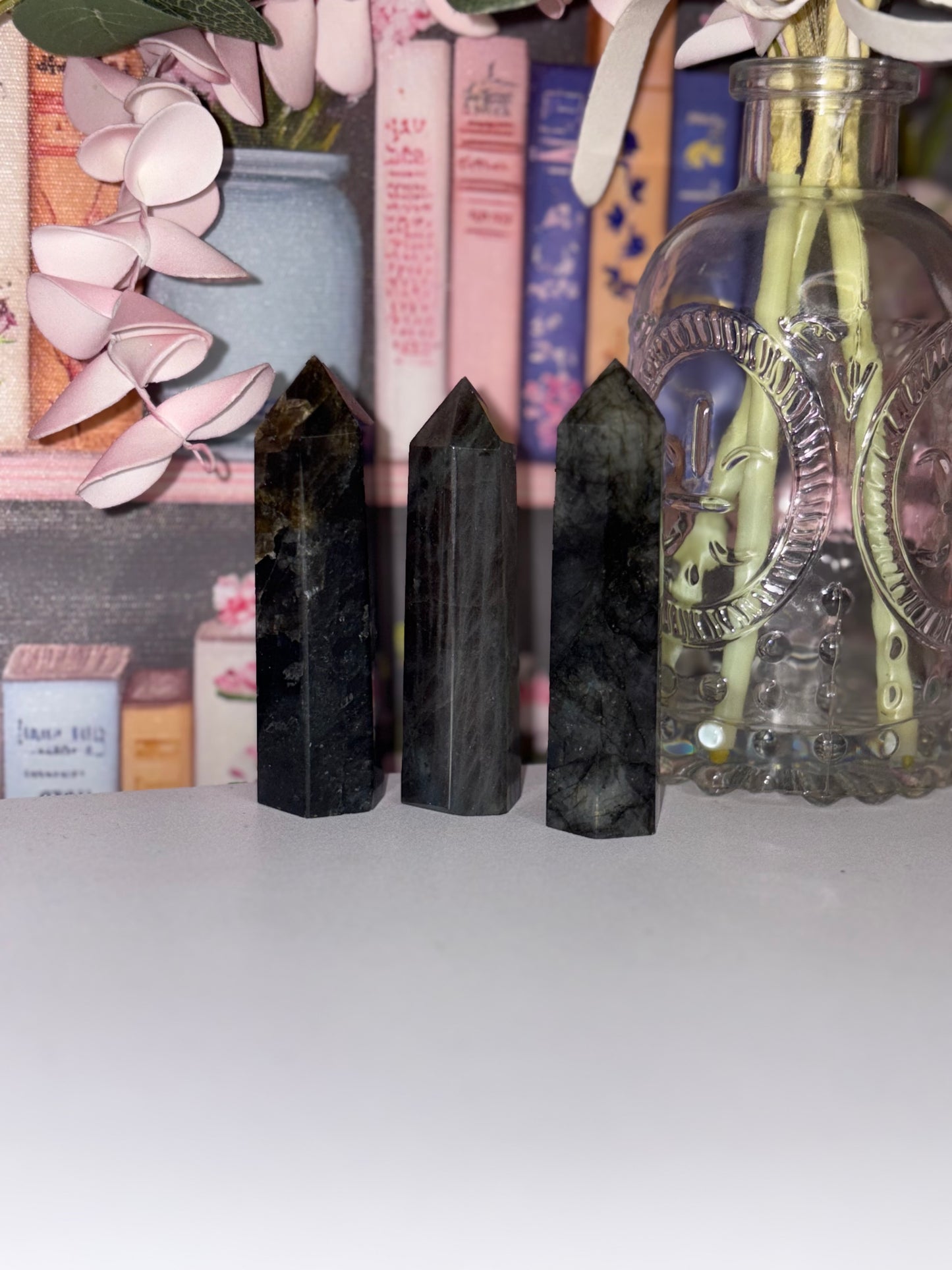 Labradorite Tower from Madagascar with Stunning Multi Colour Flash