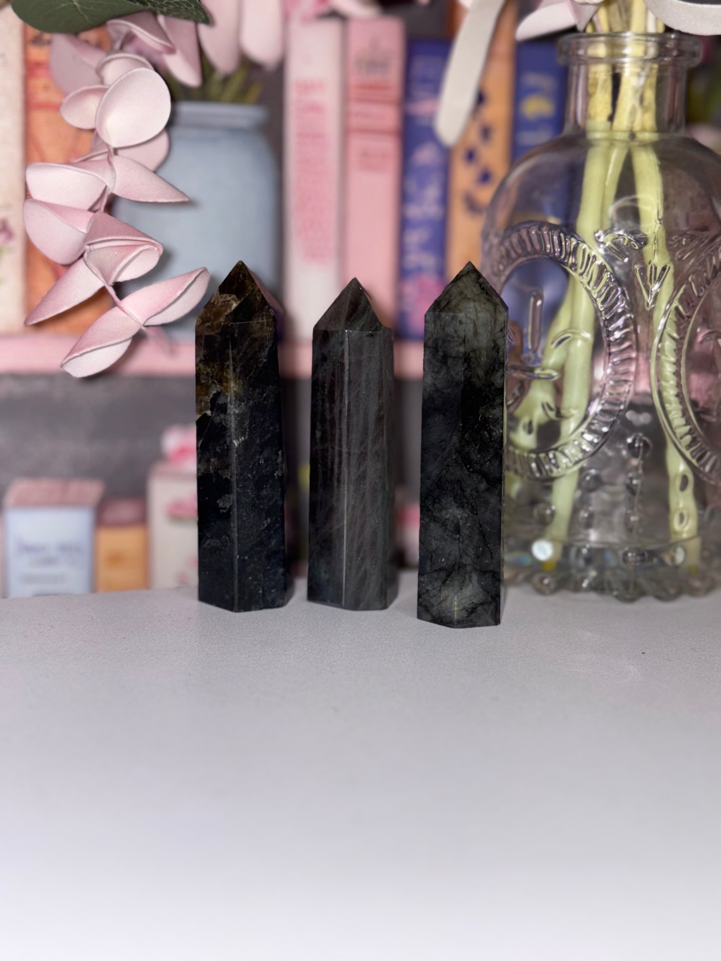 Labradorite Tower from Madagascar with Stunning Multi Colour Flash