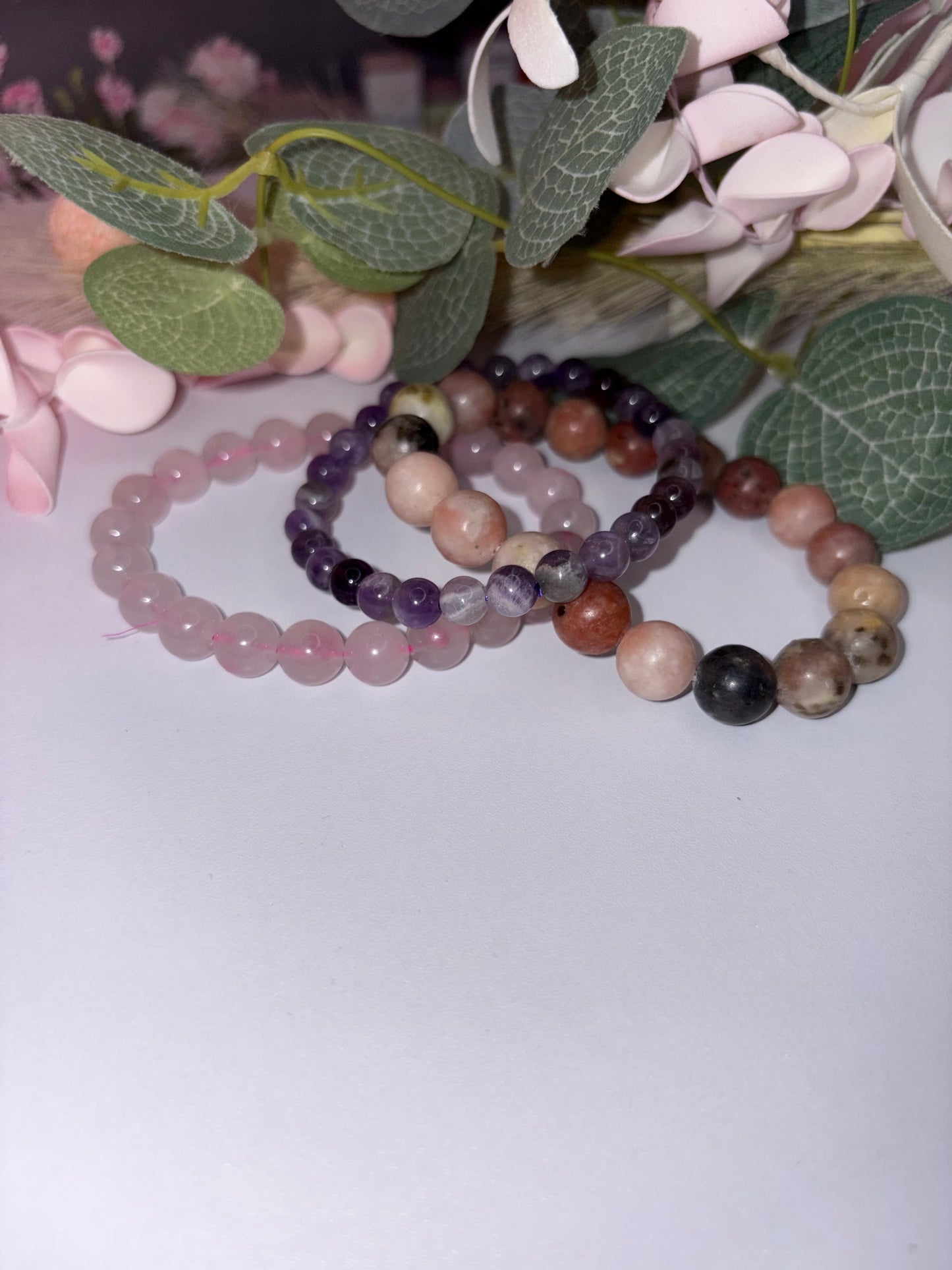 Love and Healing Crystal Bracelet Set