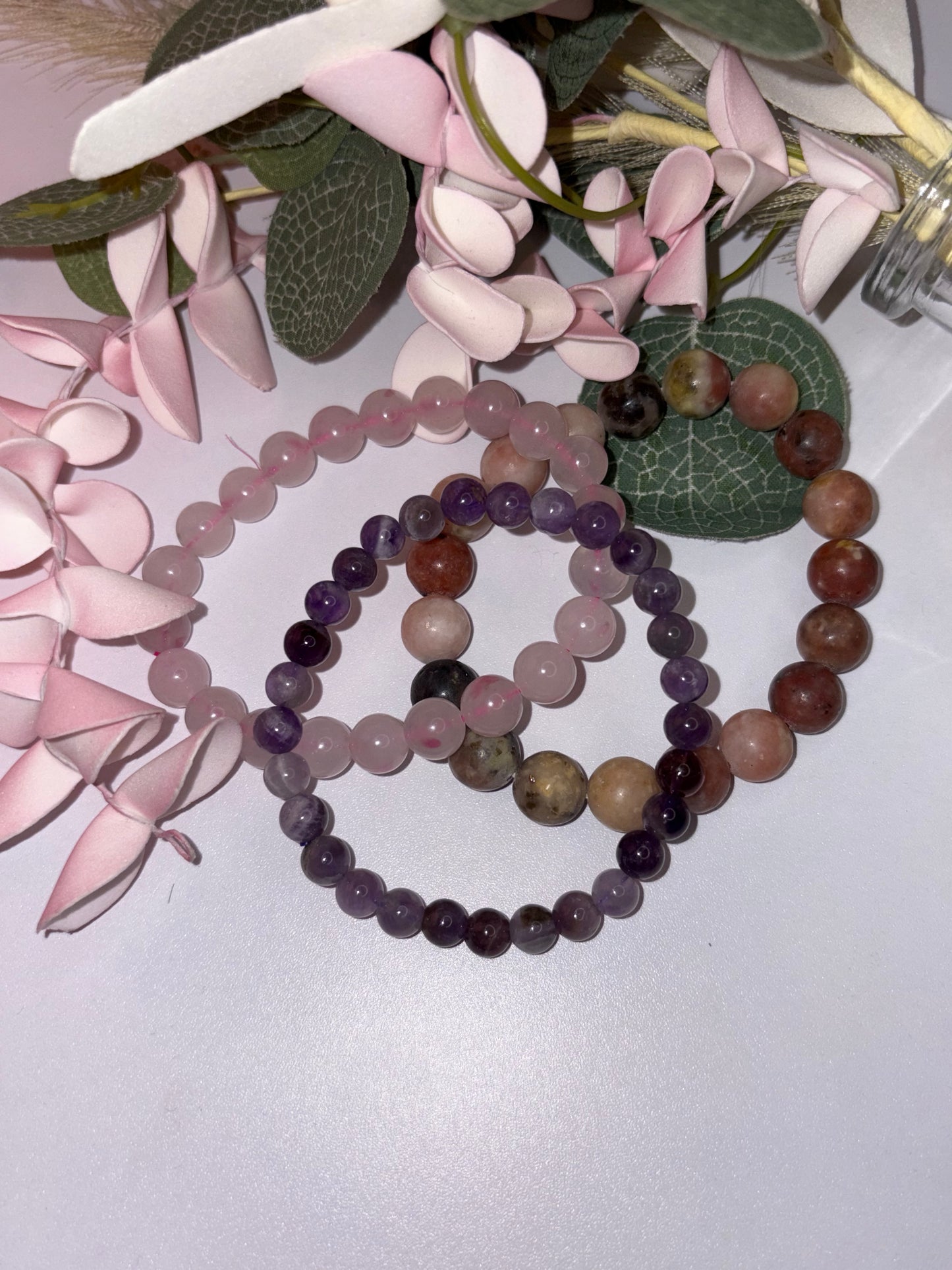 Love and Healing Crystal Bracelet Set