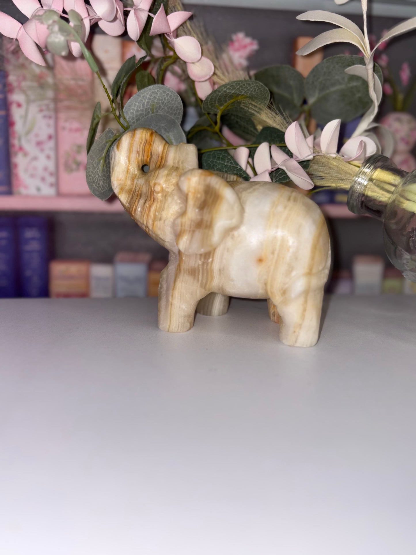 Calcite Elephant  "Hand Carved Piece"