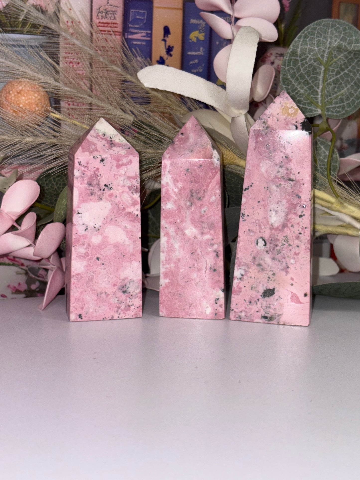 Peruvian  Rhodonite Towers