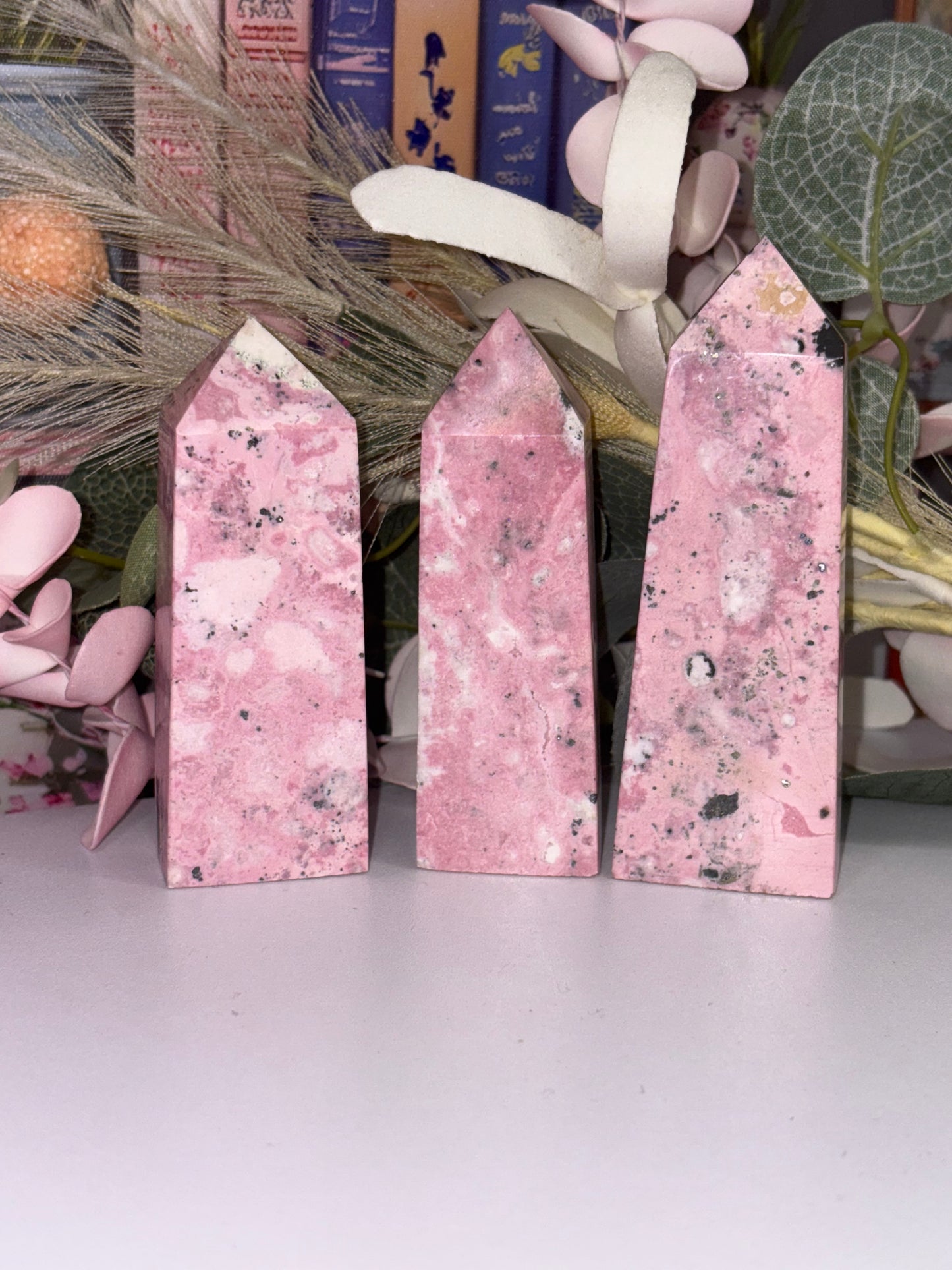 Peruvian  Rhodonite Towers