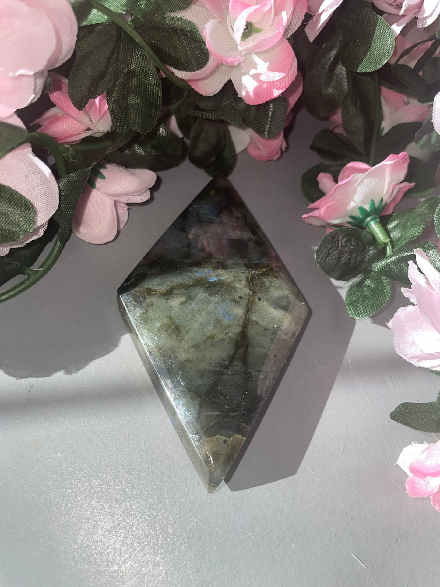 Labradorite Diamond Carving