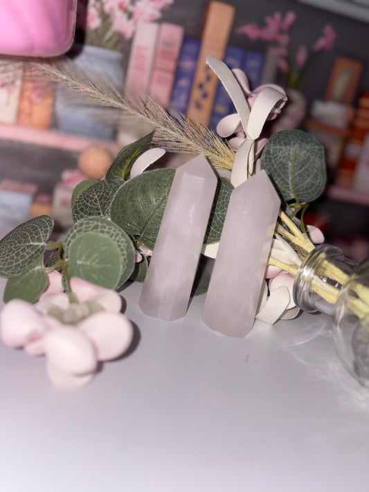 Pink Mangano Calcite Towers - UV Fluorescent From Mexico