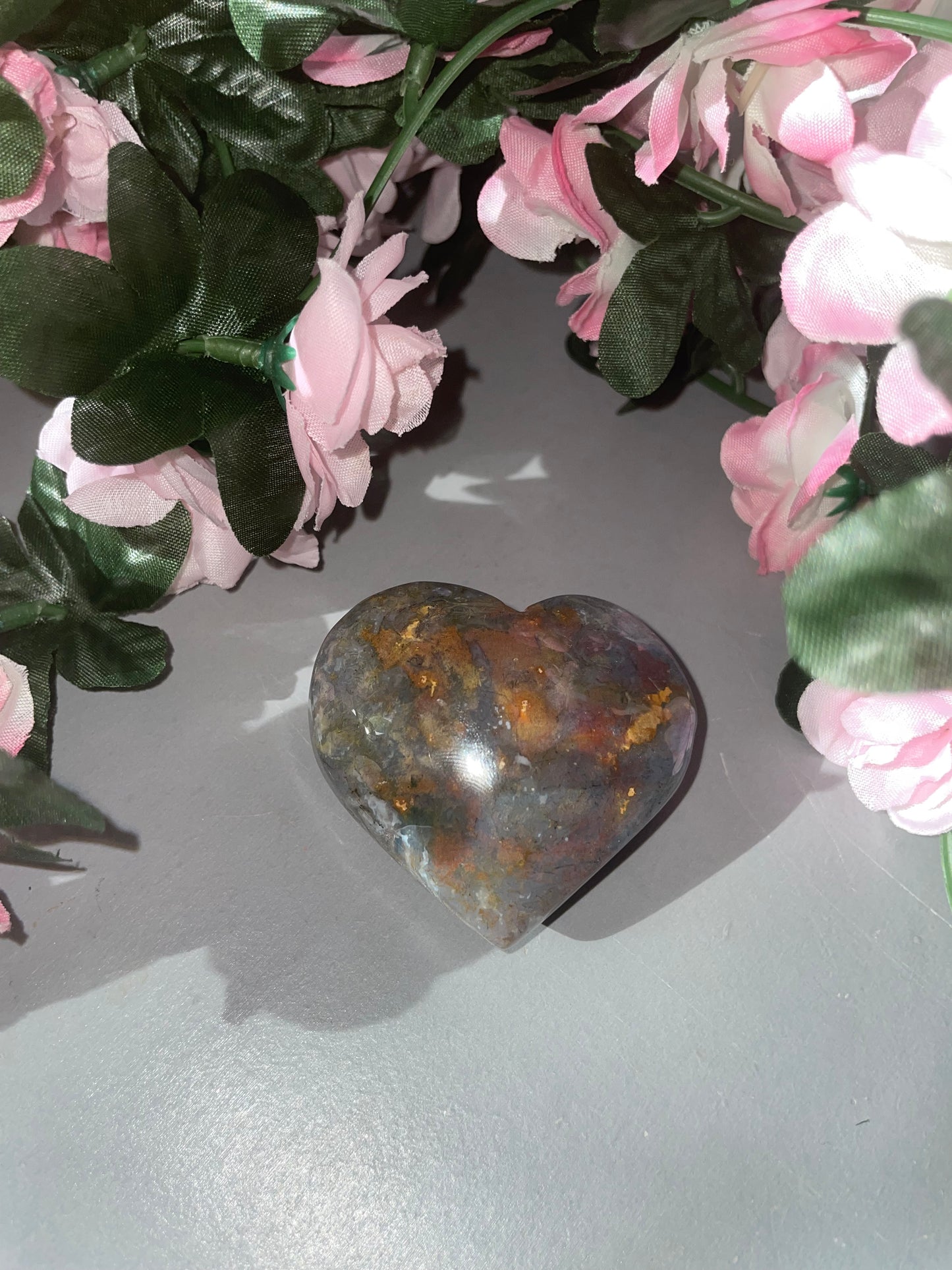 Bloodstone Heart Carving