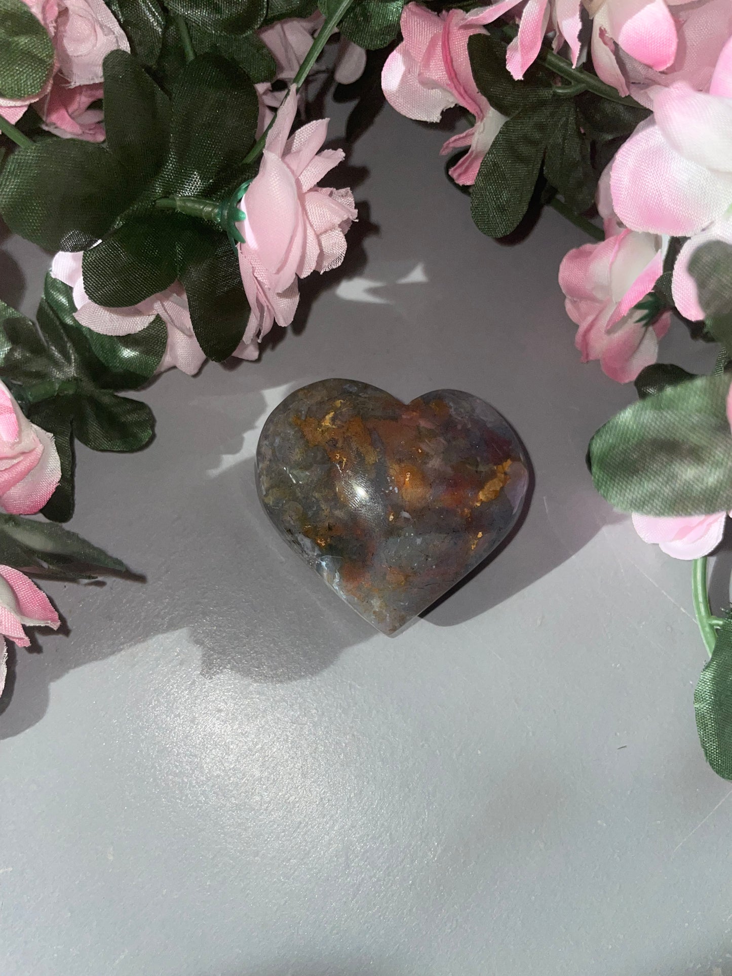 Bloodstone Heart Carving